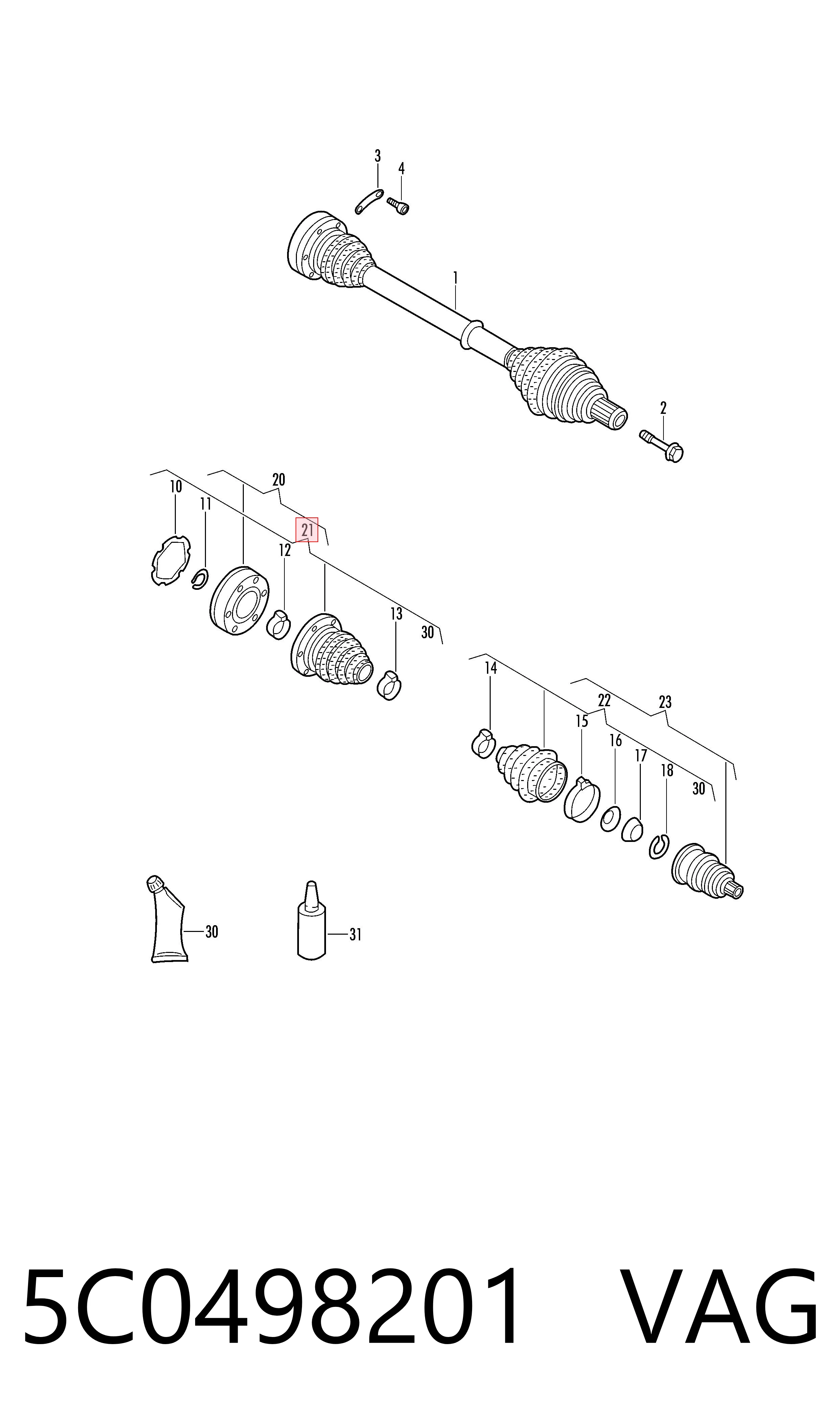 0036585 GKN-Spidan Пыльник гранаты внутренний, левый