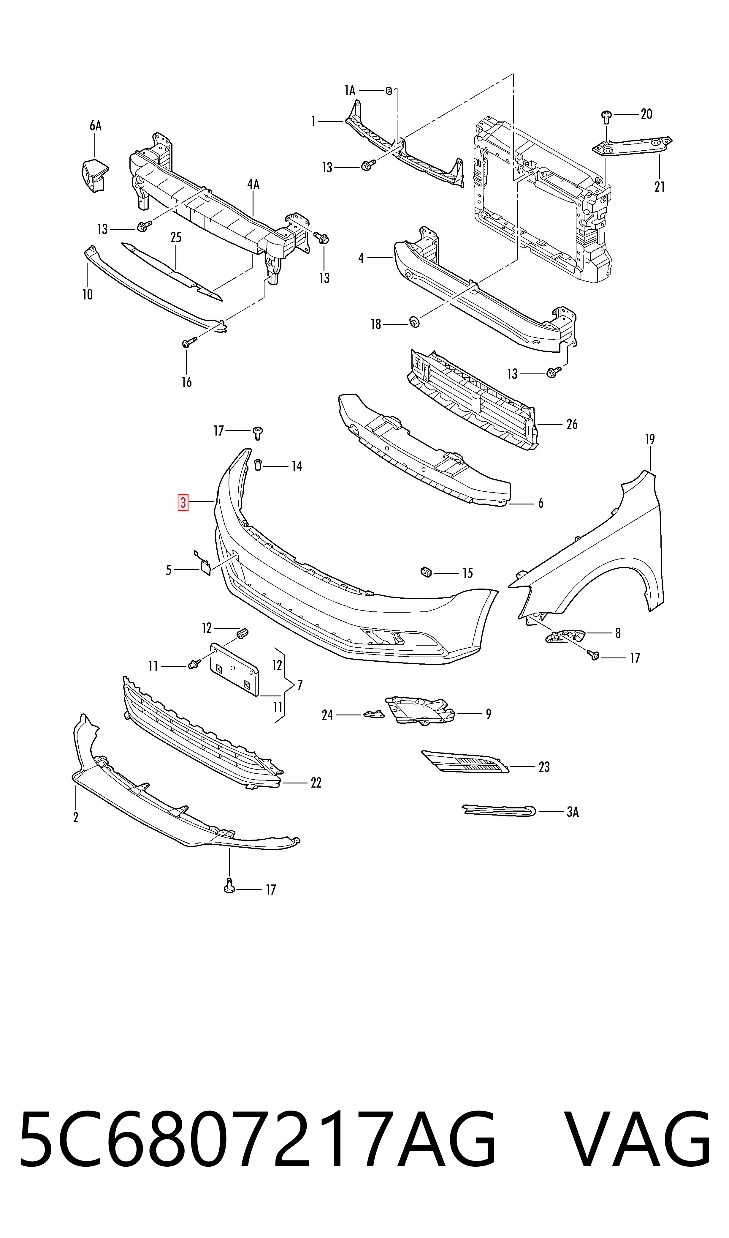 Бампер на авто Diamond/DPA 88071806002REF1 цена, от 73.87 USD