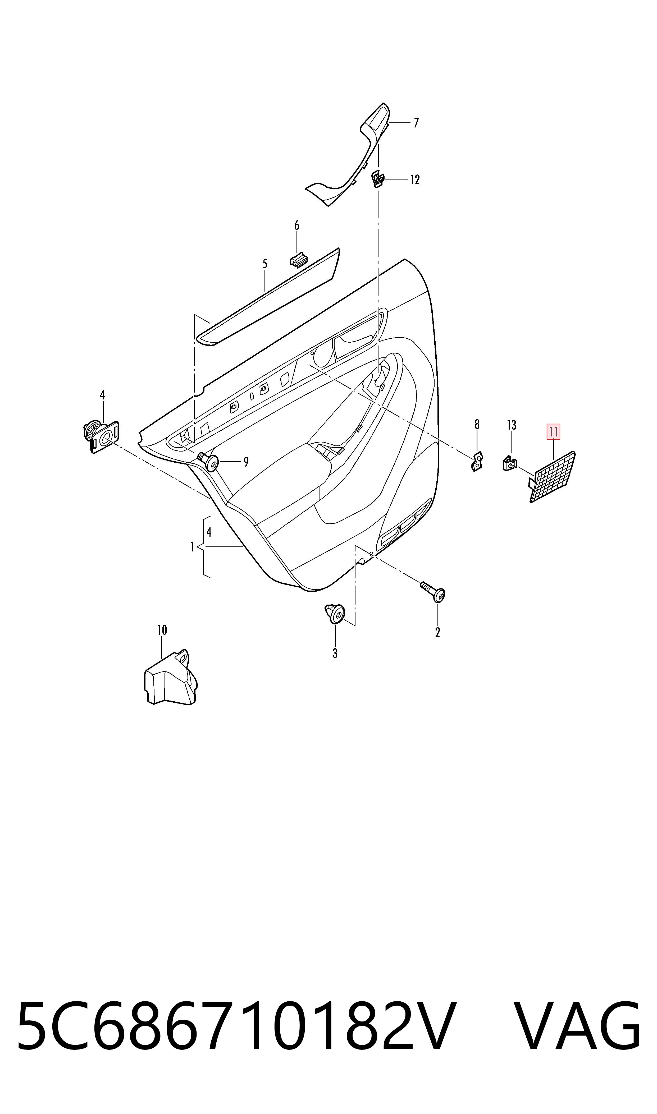 5C686710182V VAG 