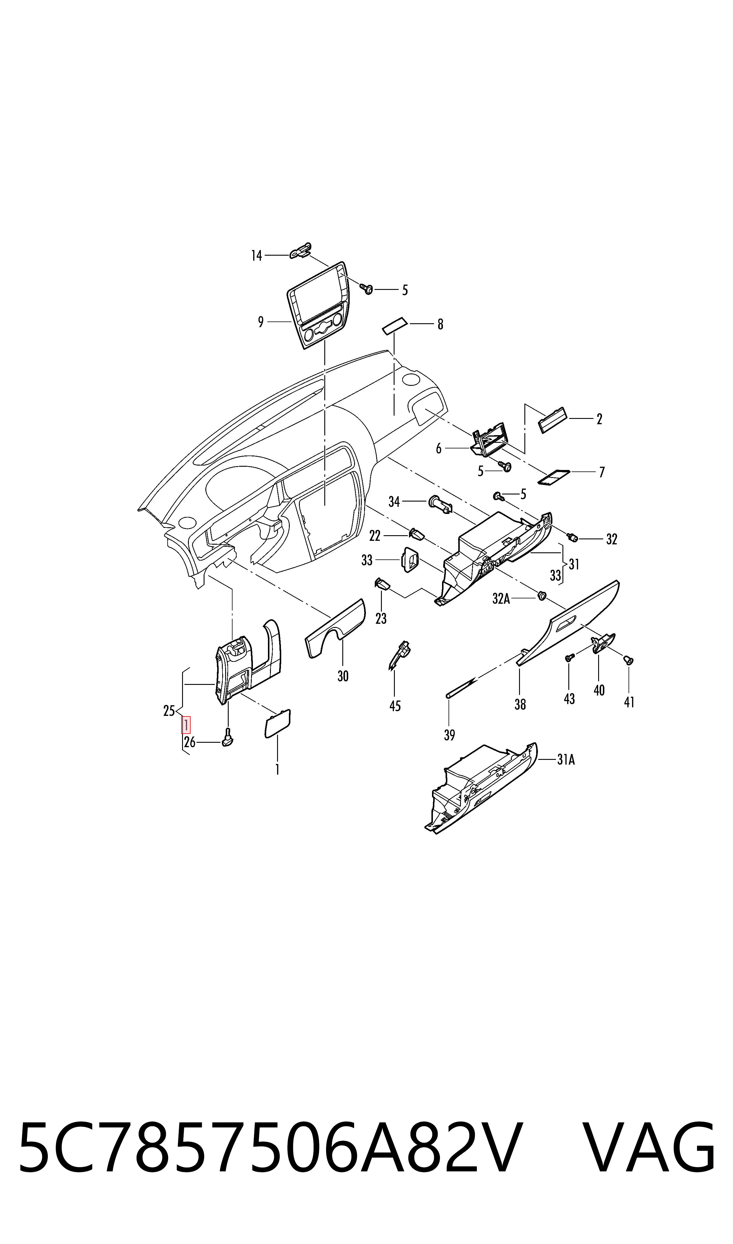 5C7857506A82V VAG 
