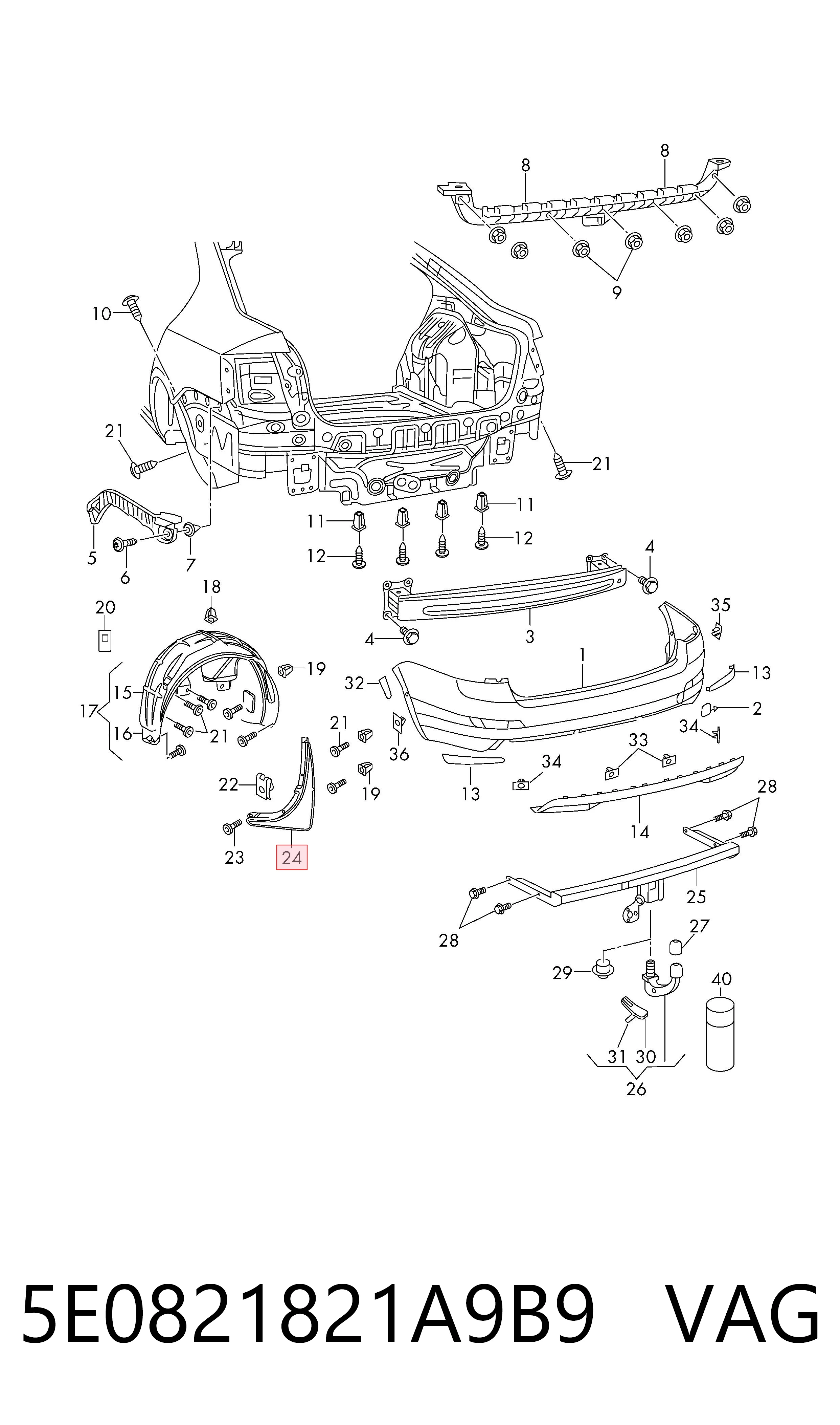 5E0821821A9B9 VAG 