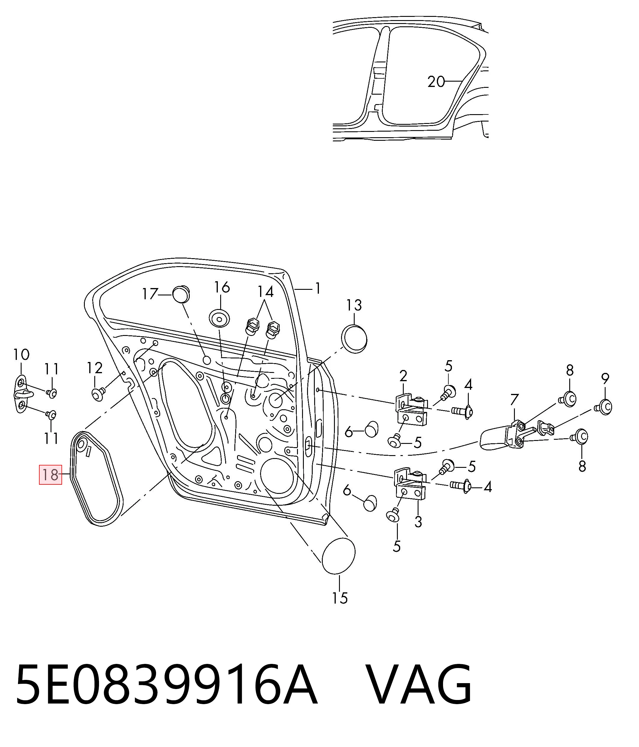 5E0839916A VAG 