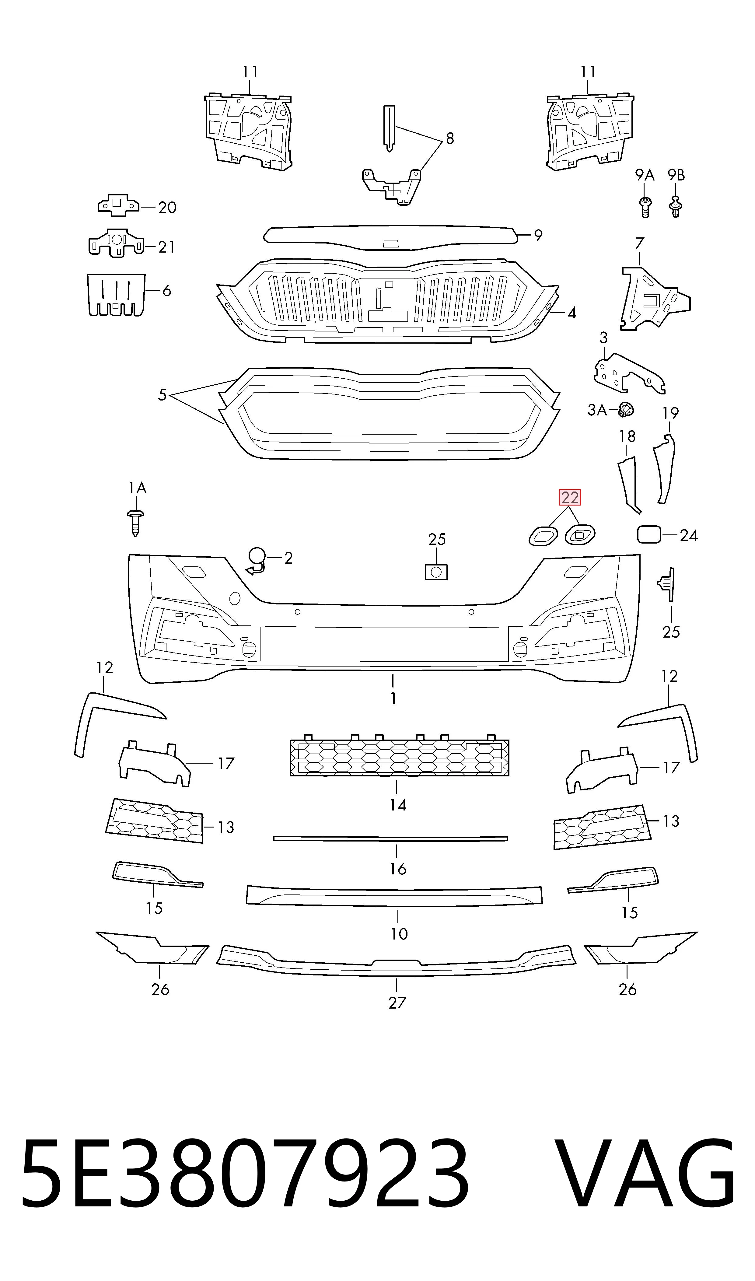 5E3807923 VAG 