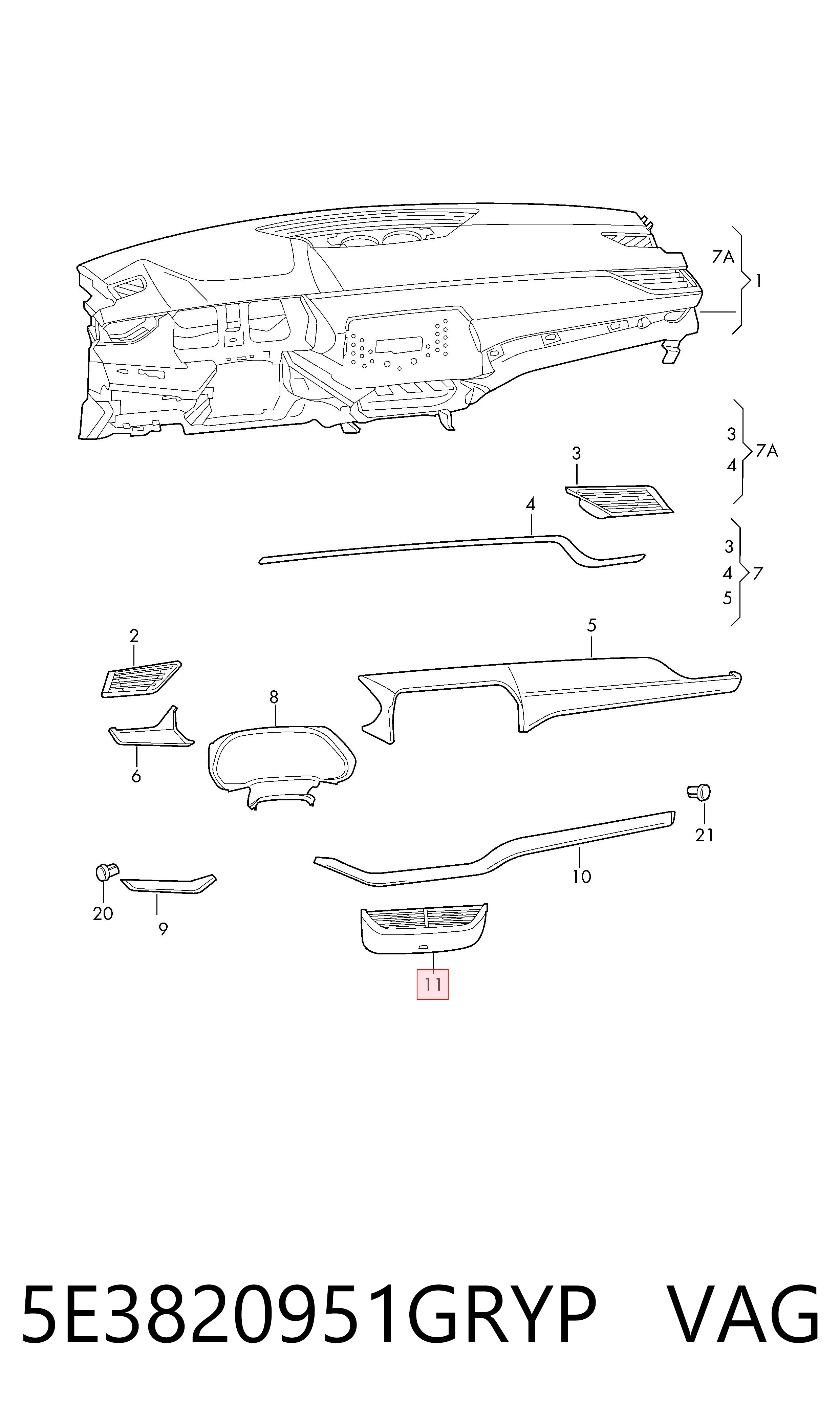 5E3820951GRYP VAG 