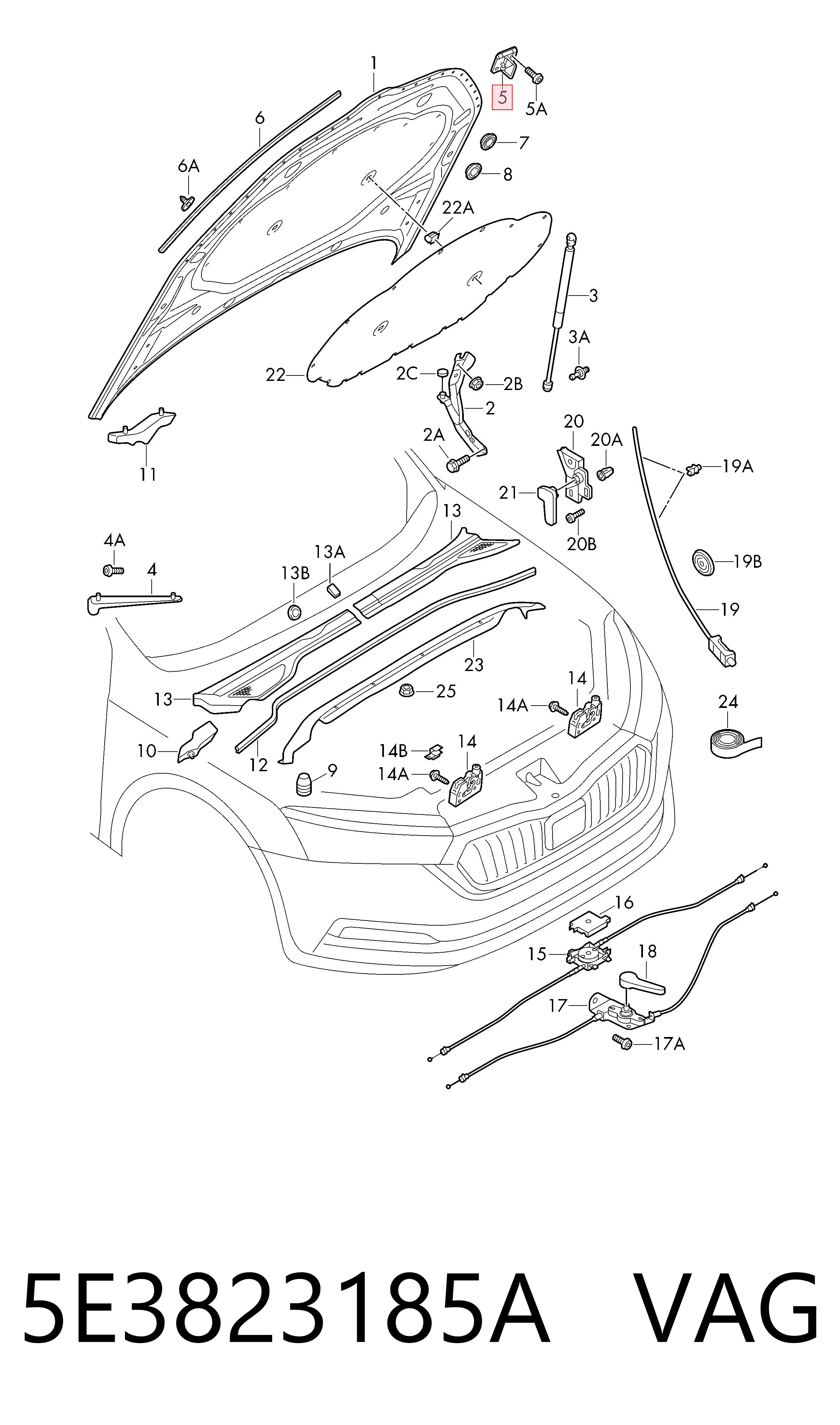 5E3823185A VAG 