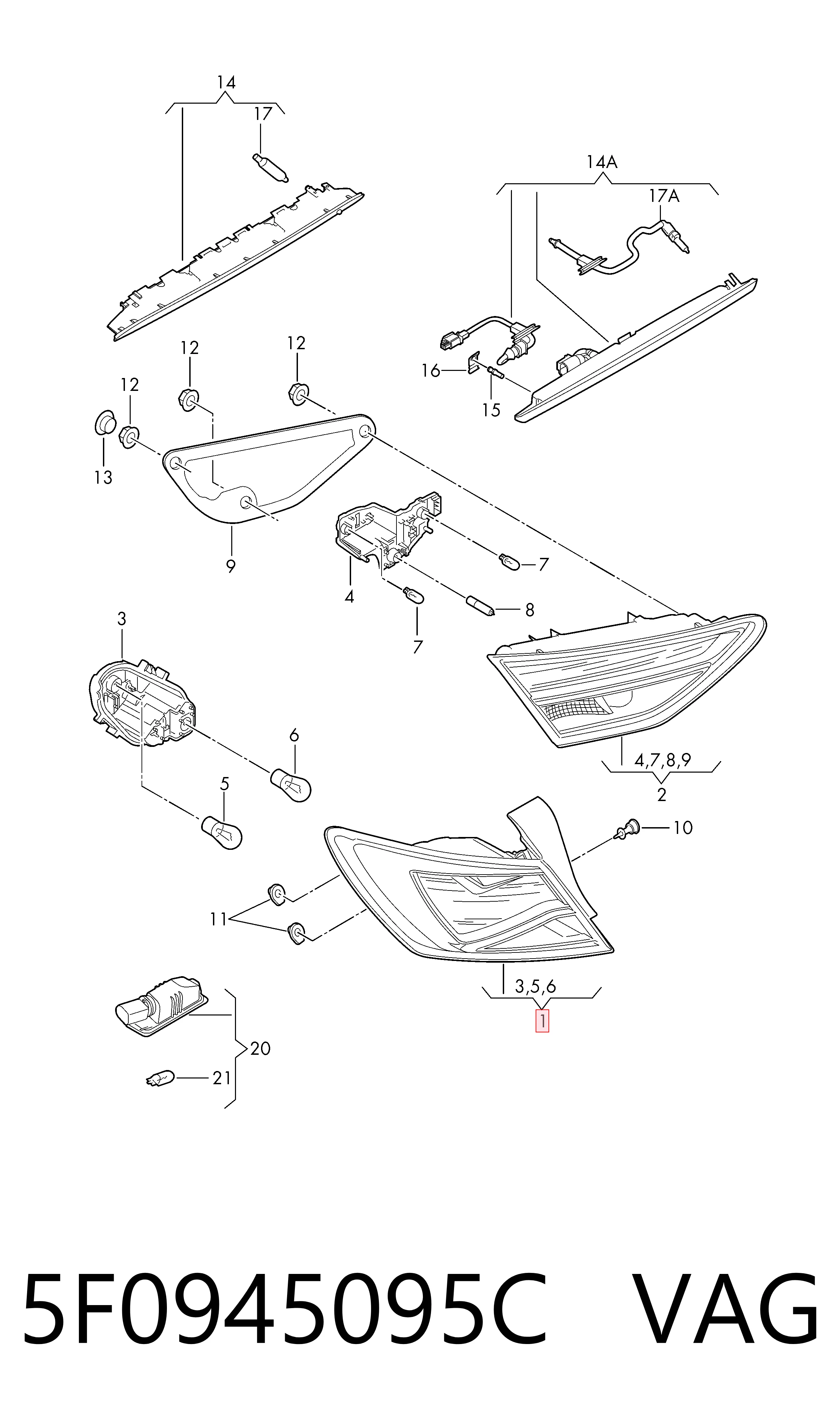 Купить 67C187E Polcar Стоп задний