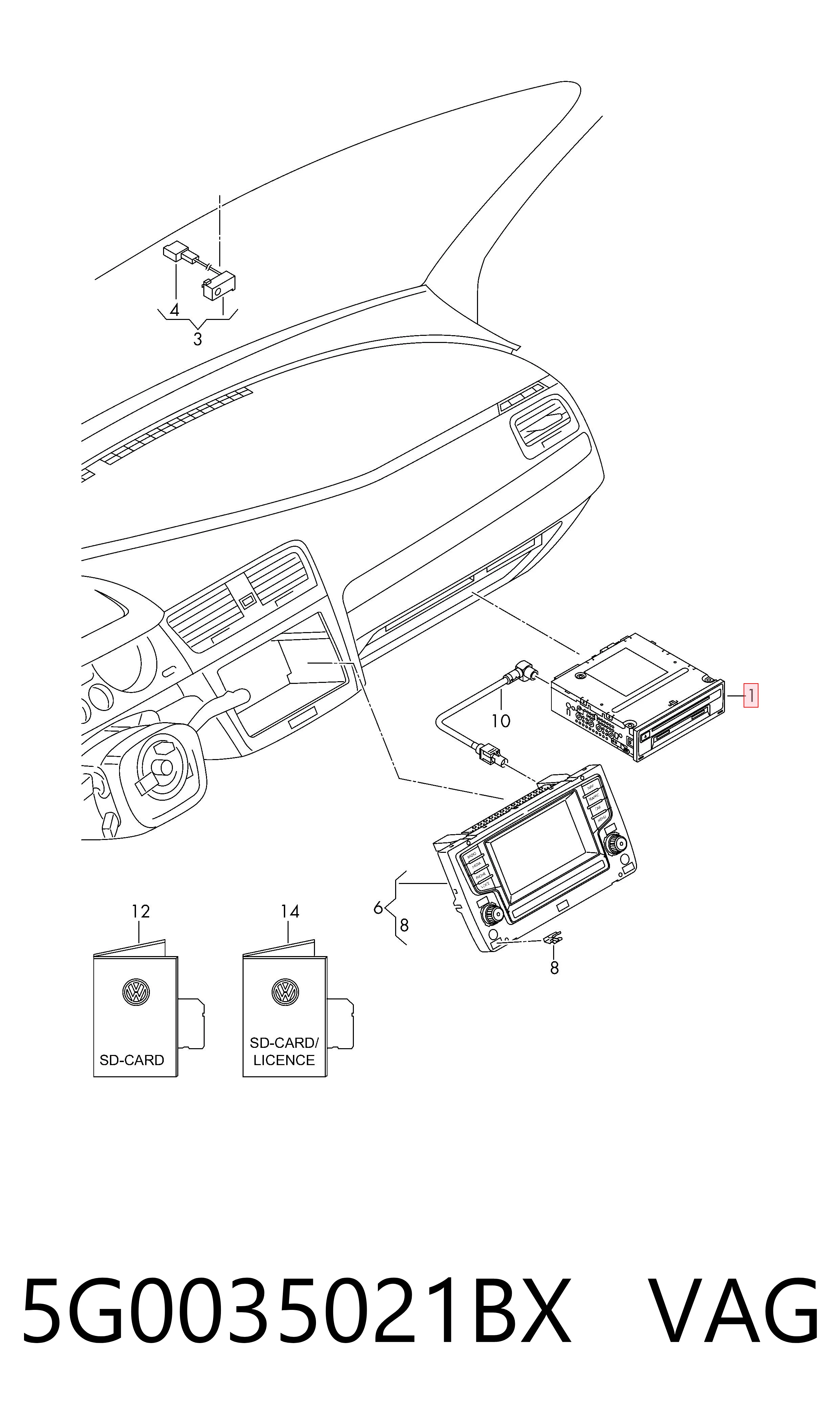  VAG 5G0035044A цена, от 330.14 USD