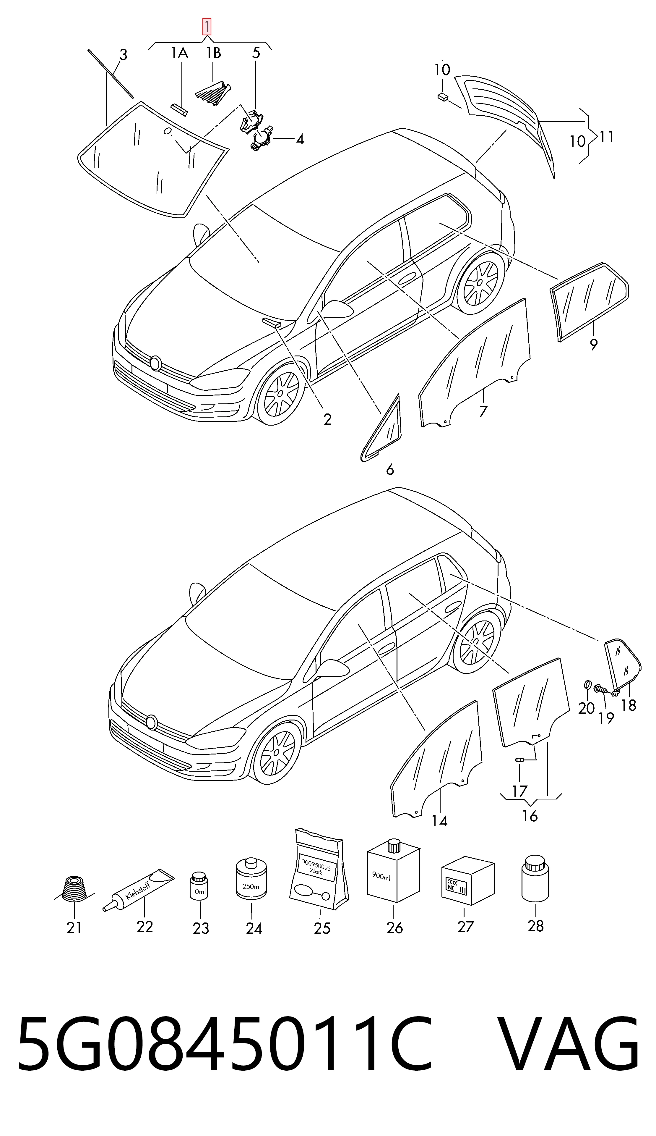 Купить AB62074A Pilkington Ветровое стекло