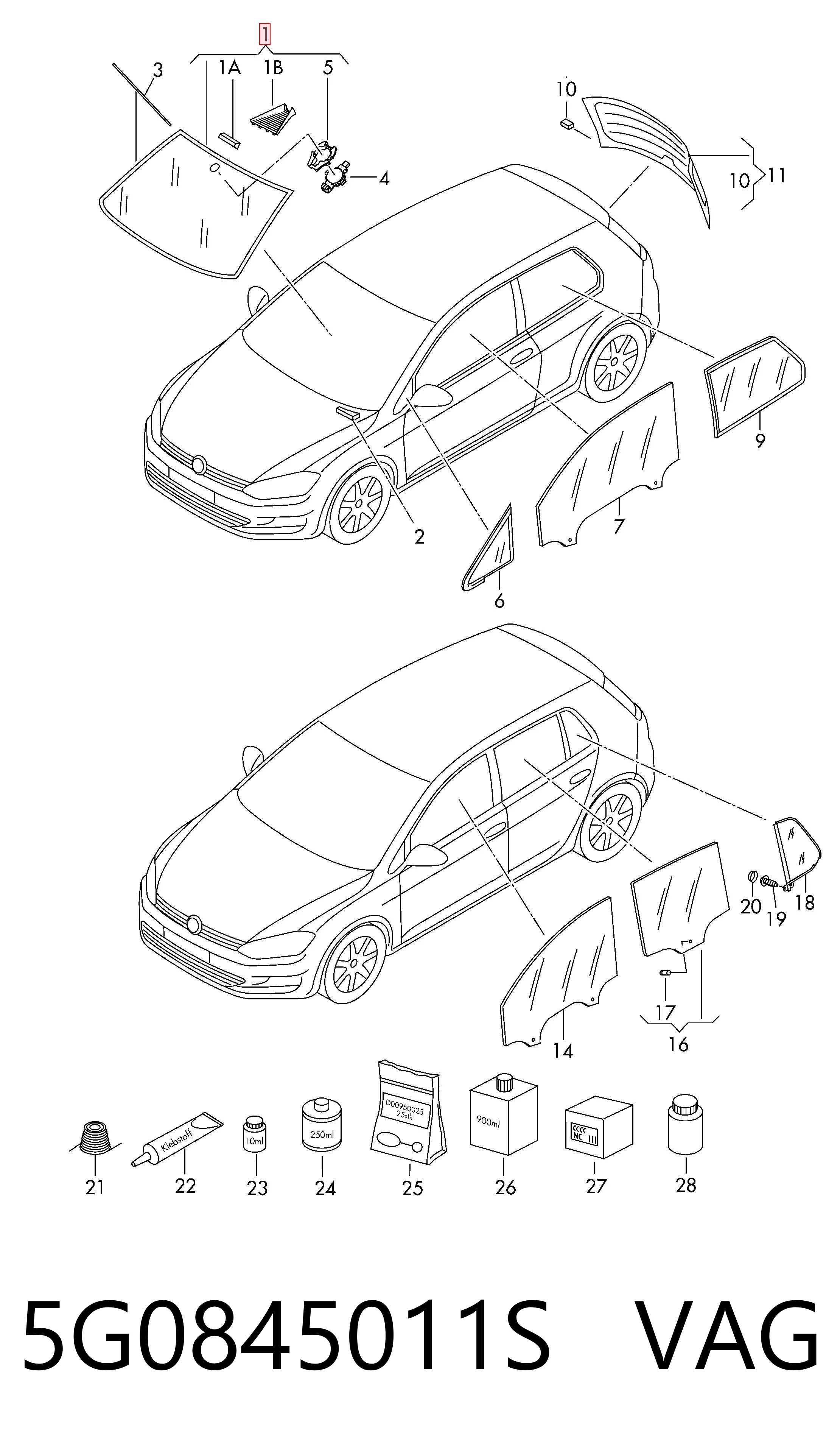 AB23958B Sekurit Автостекло