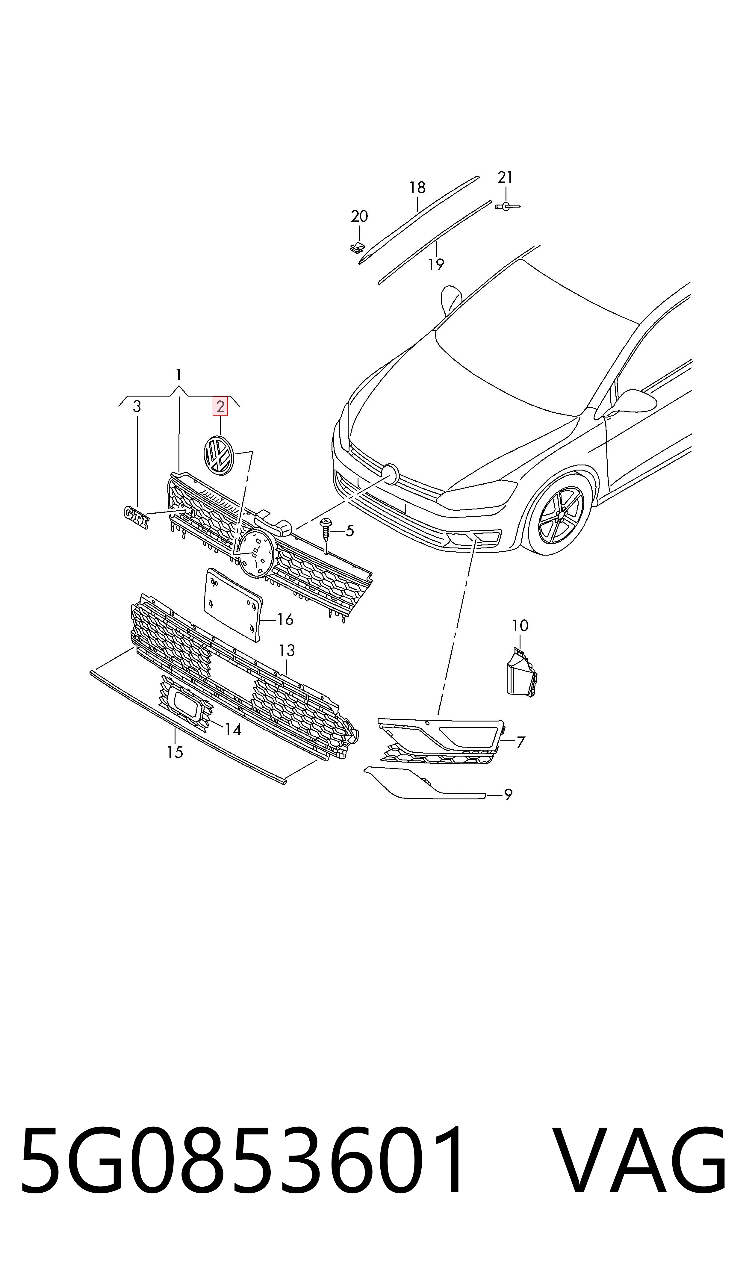 Эмблема на решетку радиатора AND 3L853015 цена, от 9.76 USD