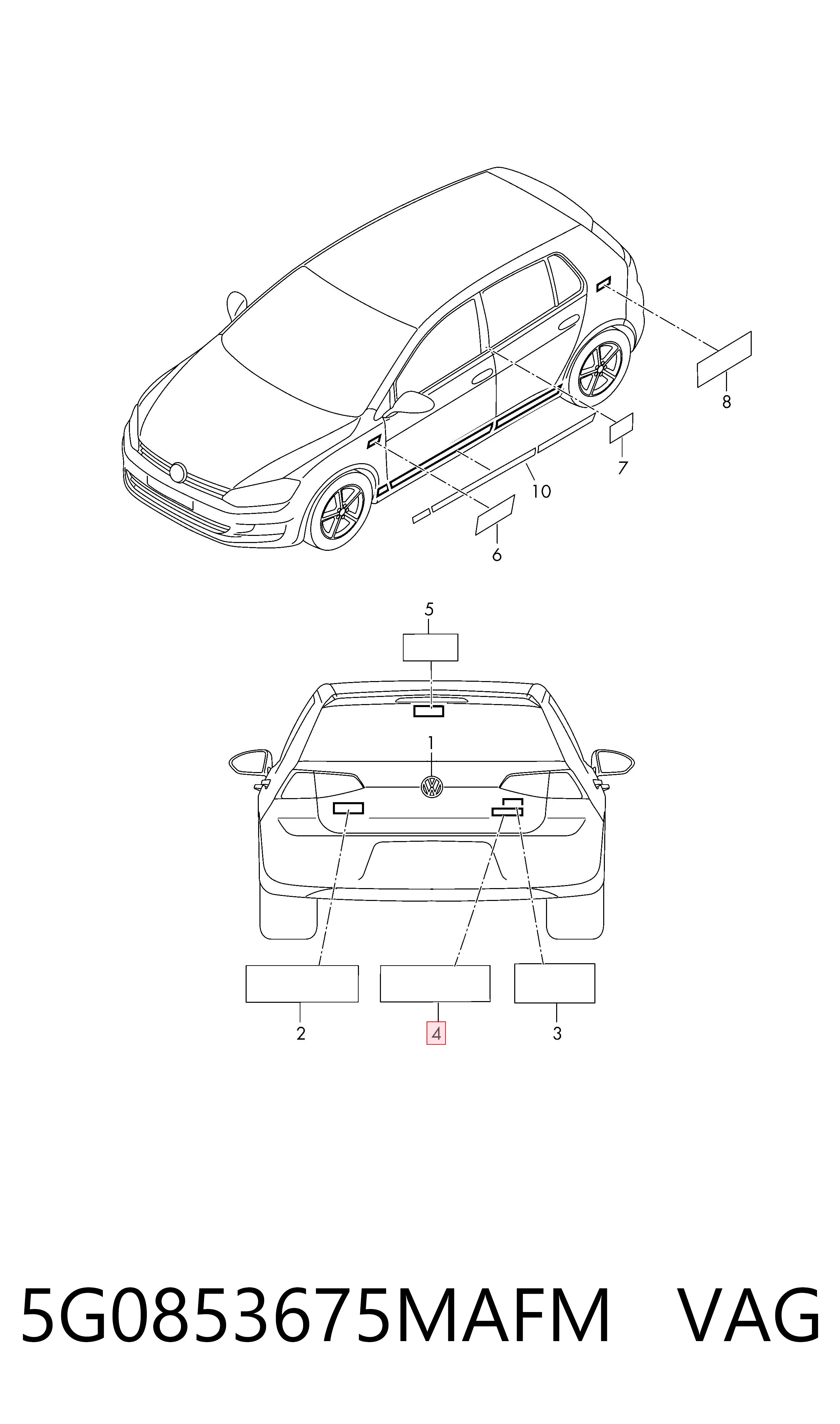  VAG 5G0853675MAFM цена, от 1.94 USD