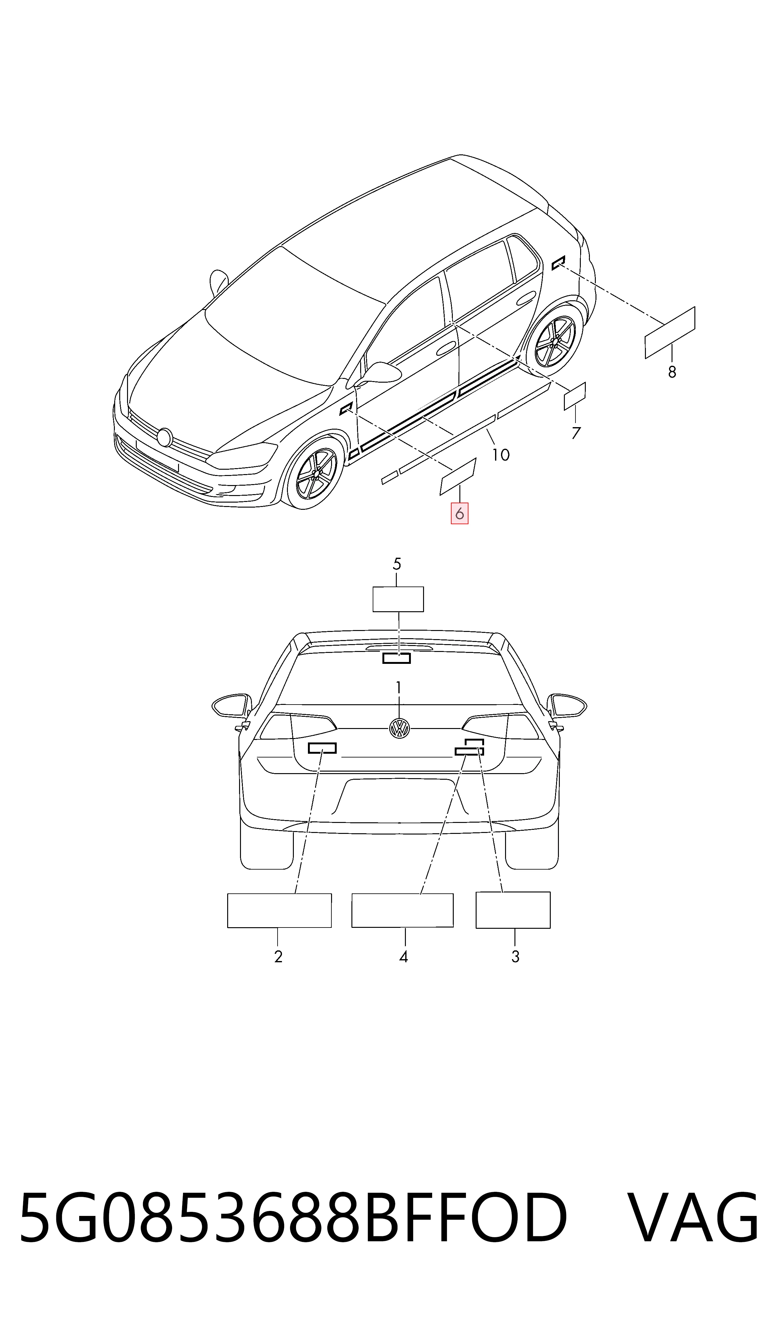 5G0853688BFFOD VAG 