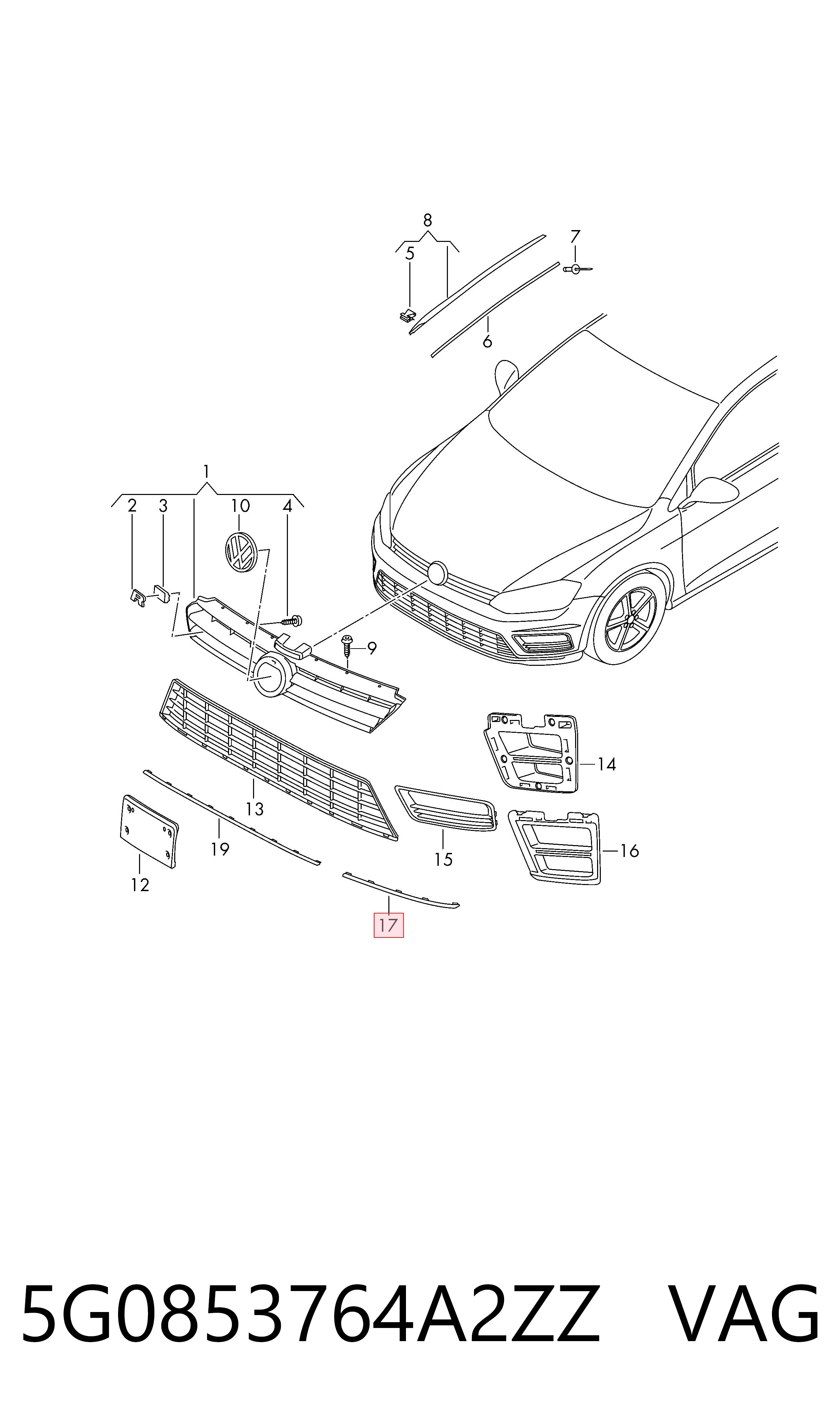  VAG 5G0853764A2ZZ