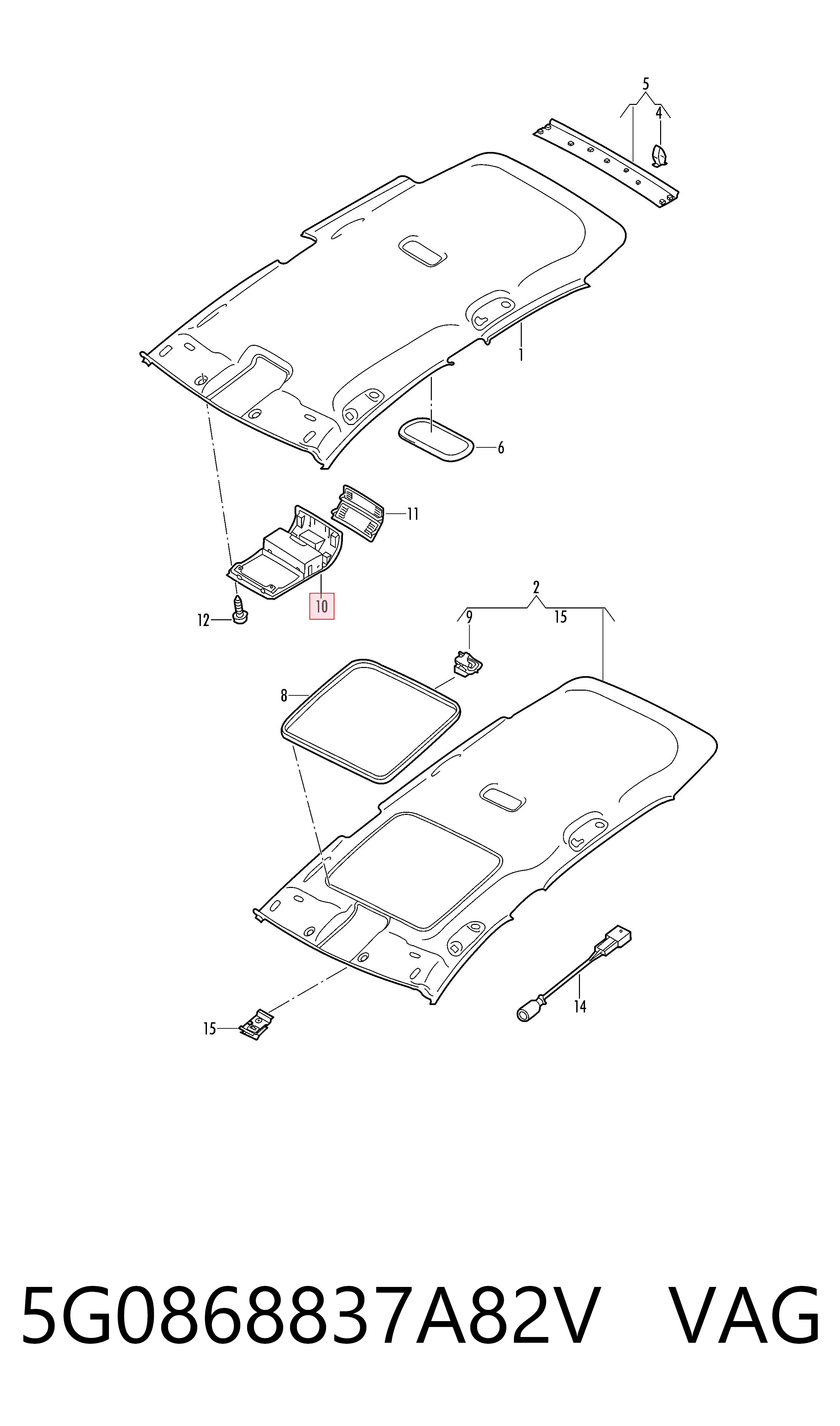 5G0868837A82V VAG 