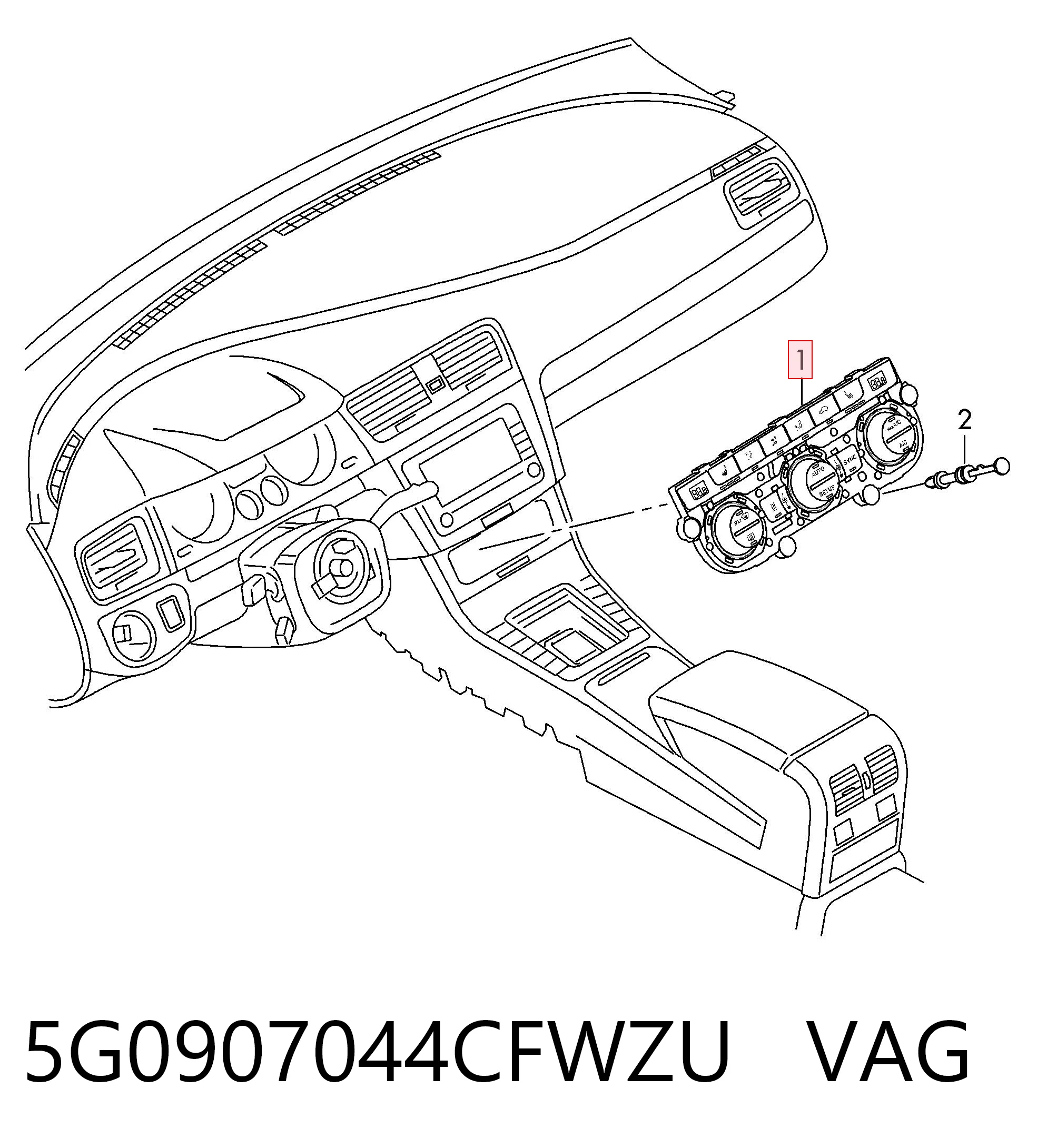 Купить Блок управления кондиционером Фольксваген Гольф ALLTRACK VII BA5, BV5