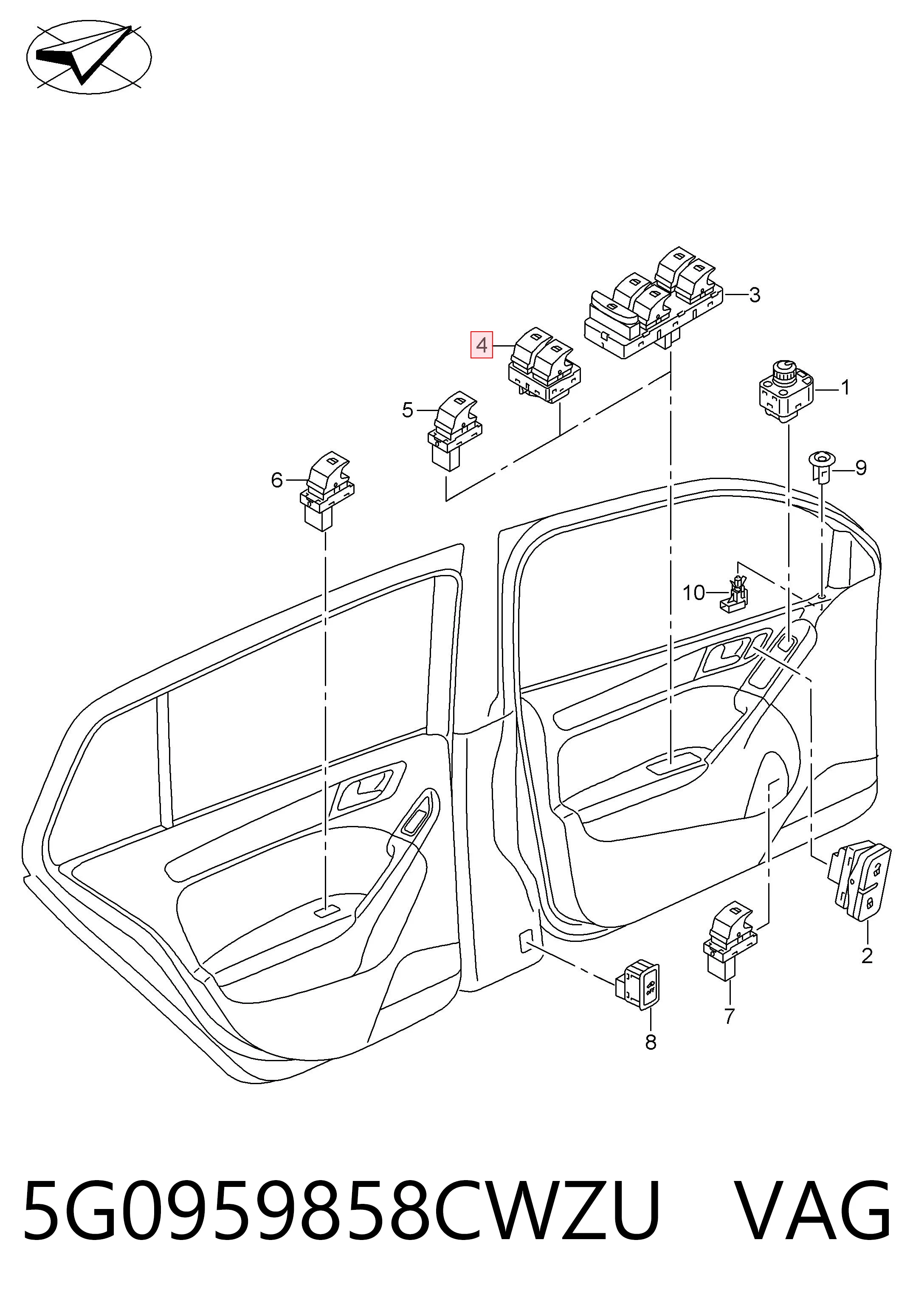 5G0959858CWZU VAG 
