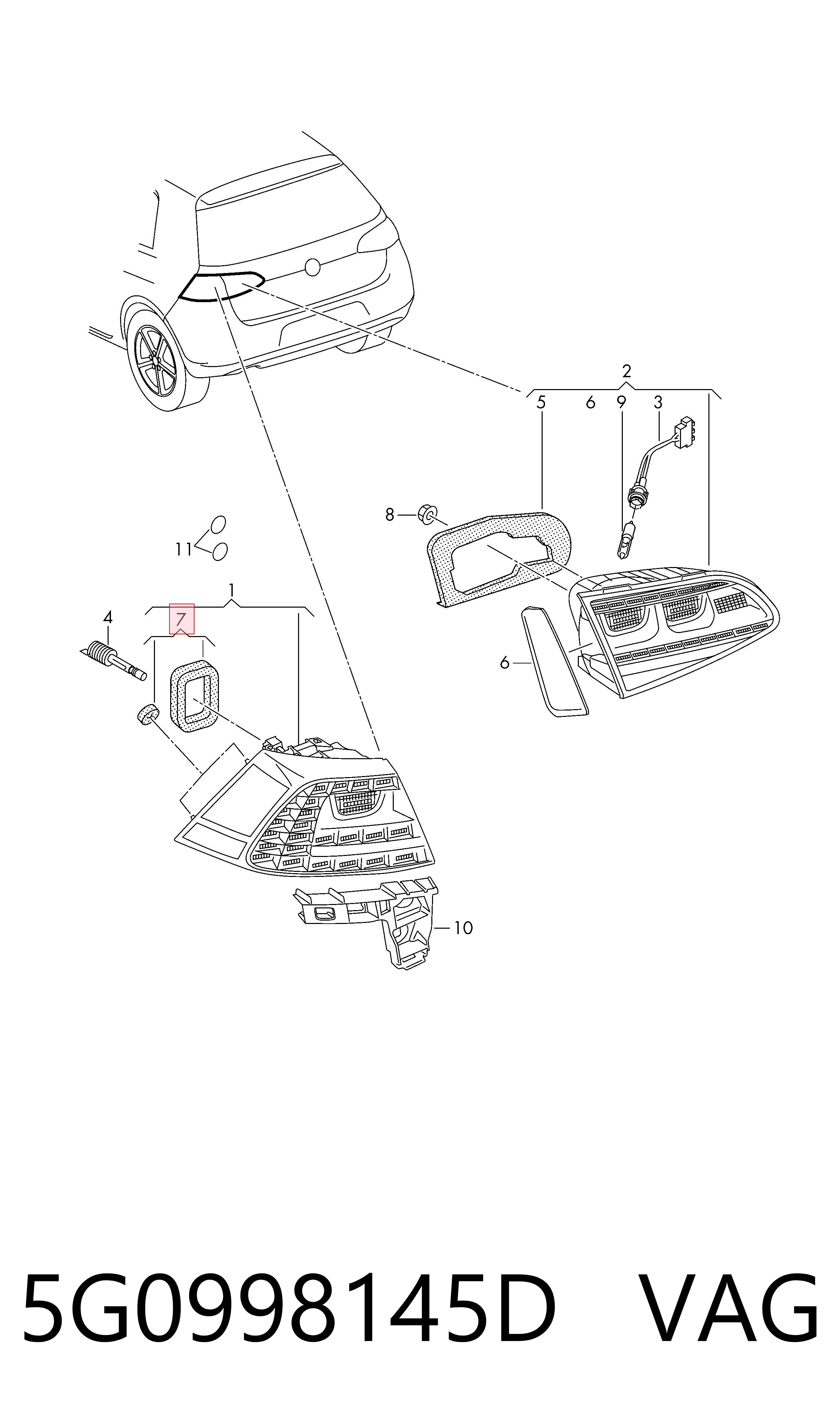  VAG 5G0998145D цена, от 16.84 USD