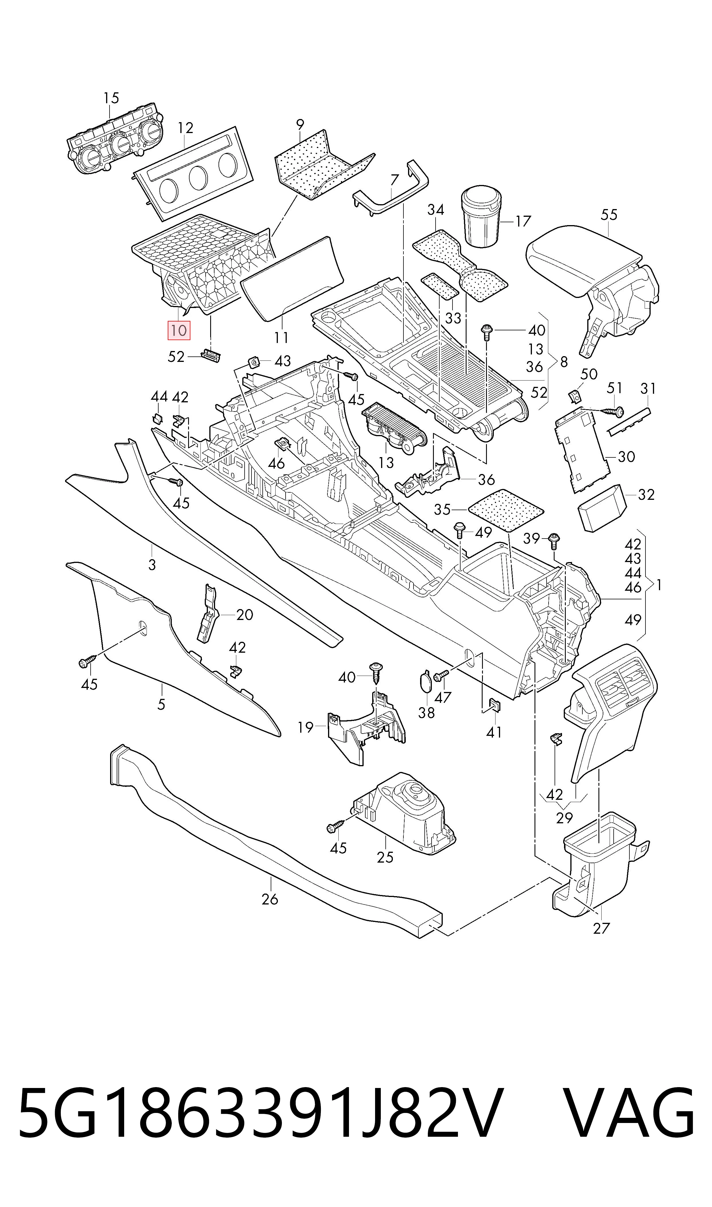  VAG 5G1863391J82V цена, от 17.80 USD