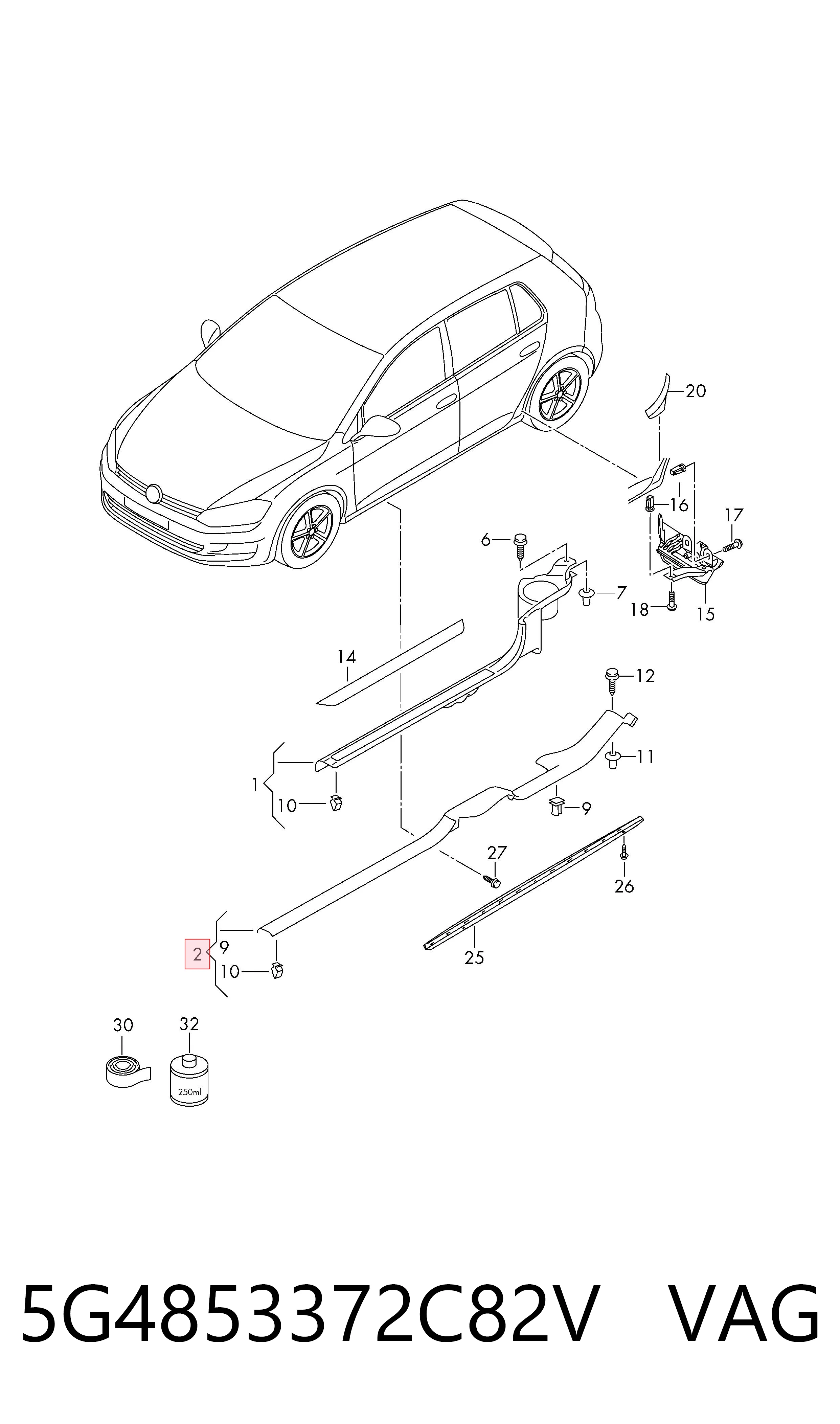 5G4853372C82V VAG 