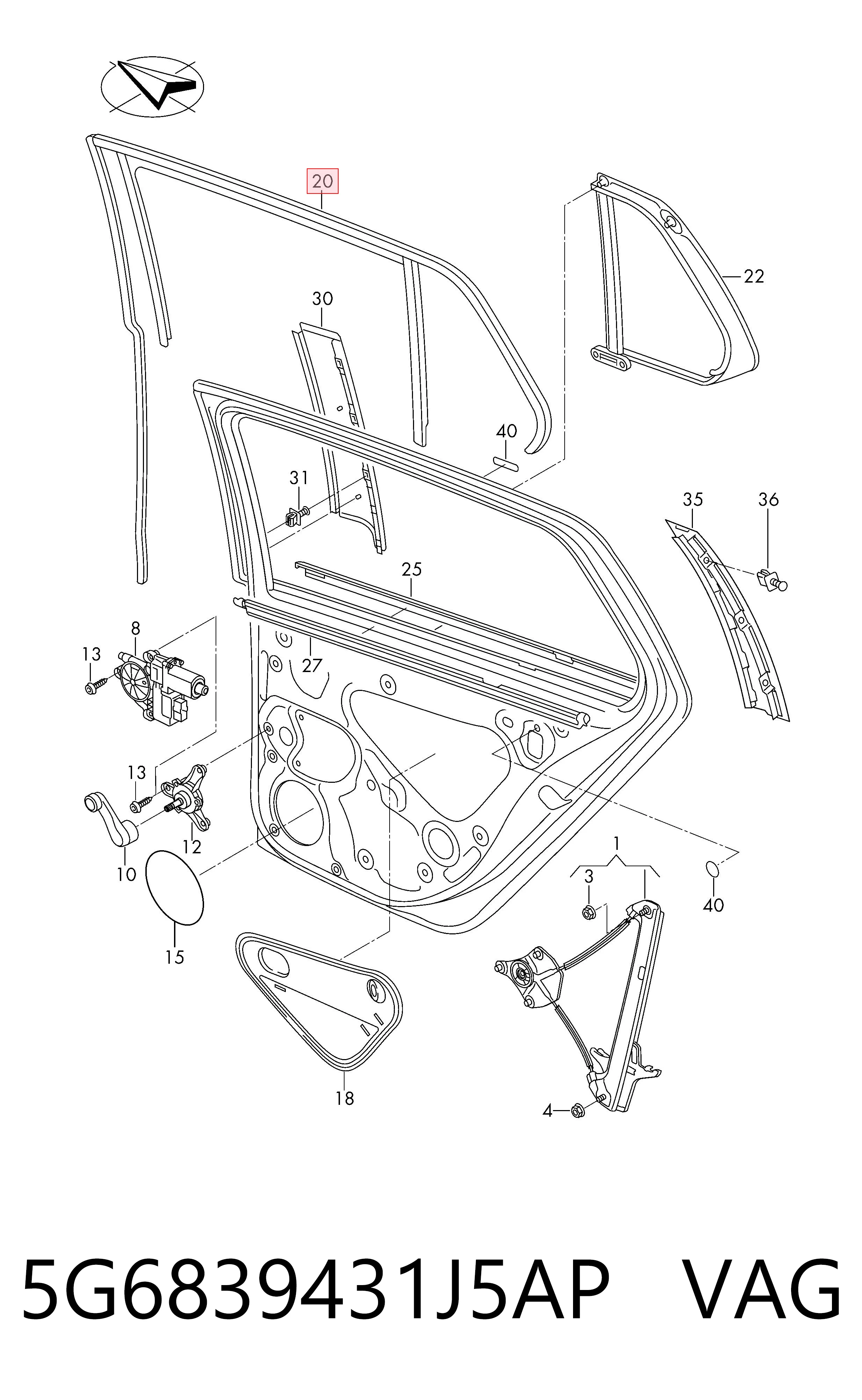 5G6839431J5AP VAG 