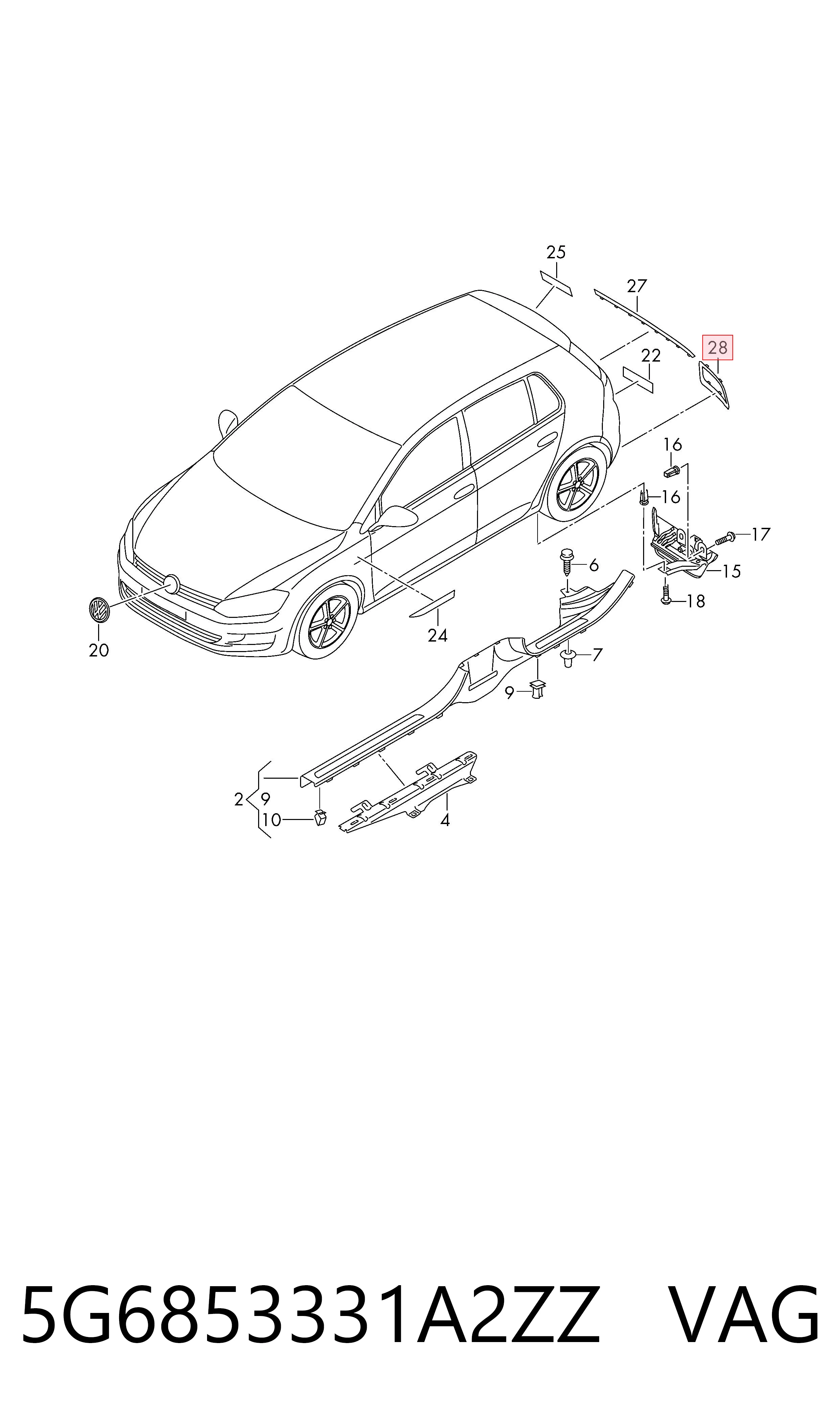 5G6853331A2ZZ VAG 