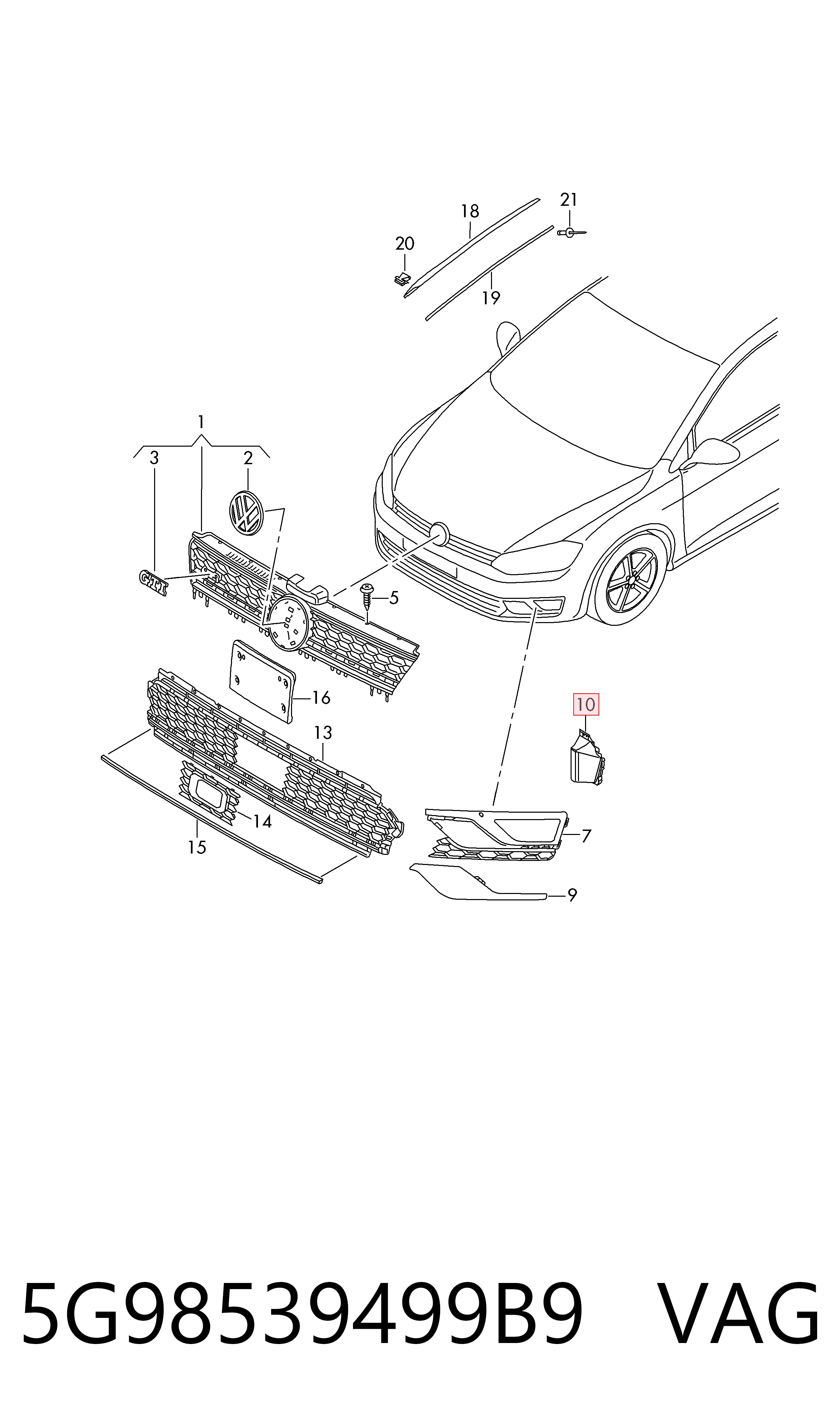 5G98539499B9 VAG 