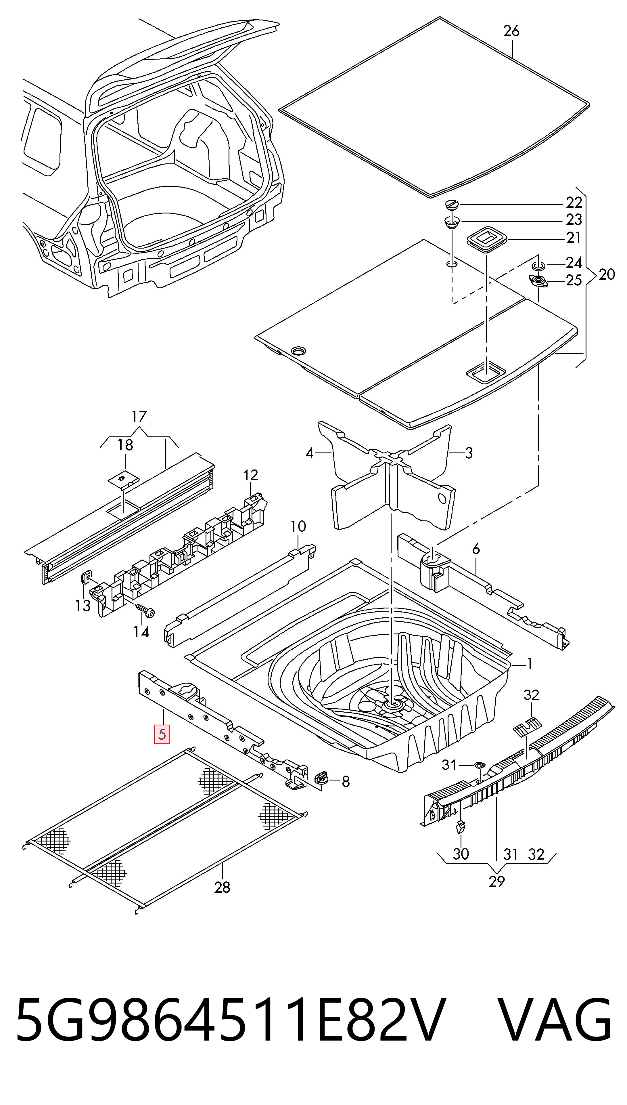 5G9864511E82V VAG 