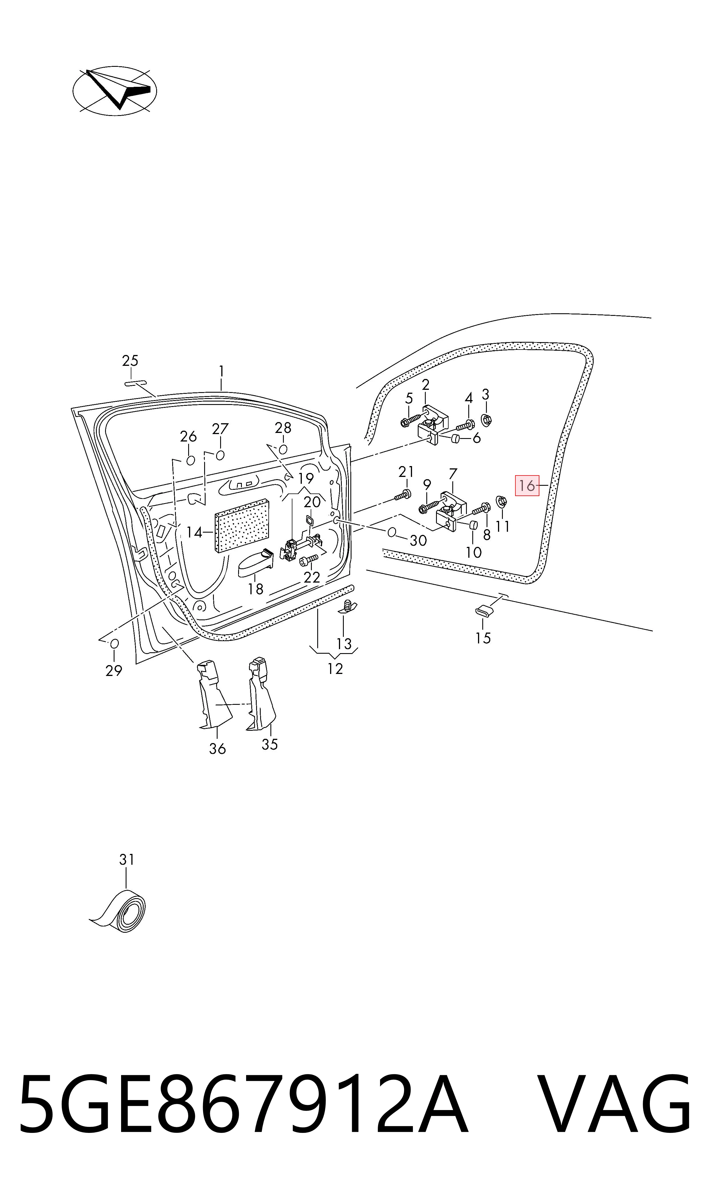 5GE867912A VAG 
