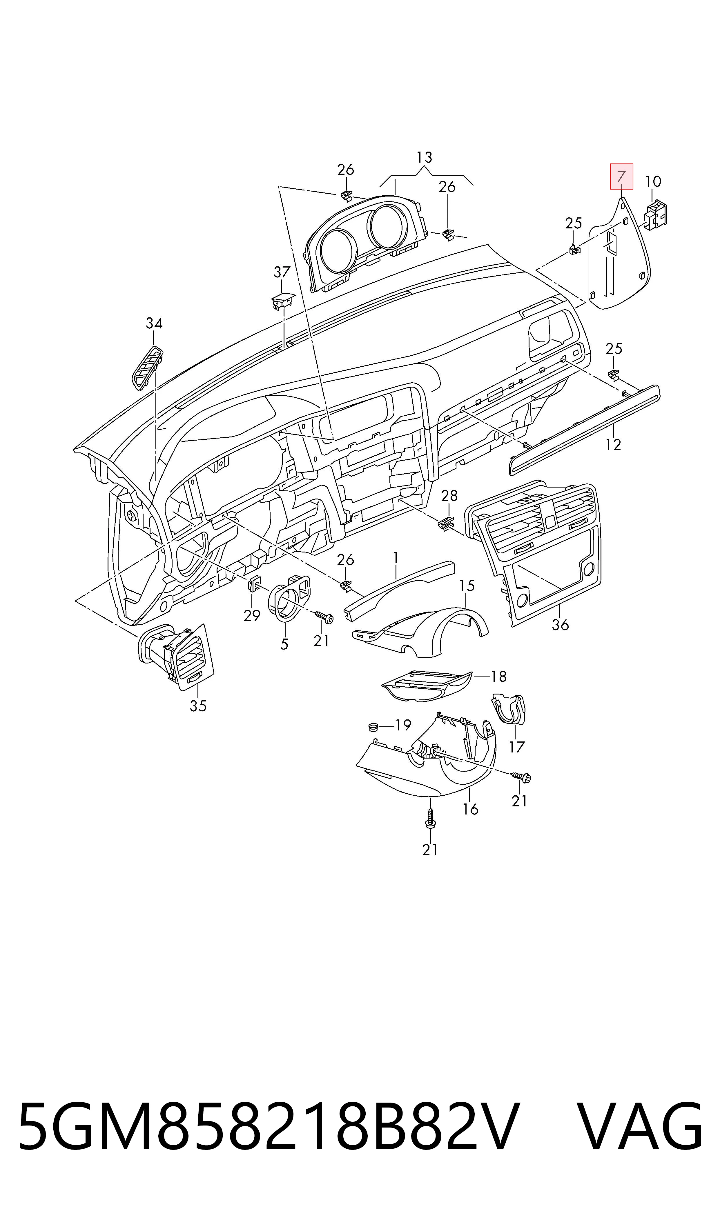 5GM858218B82V VAG 