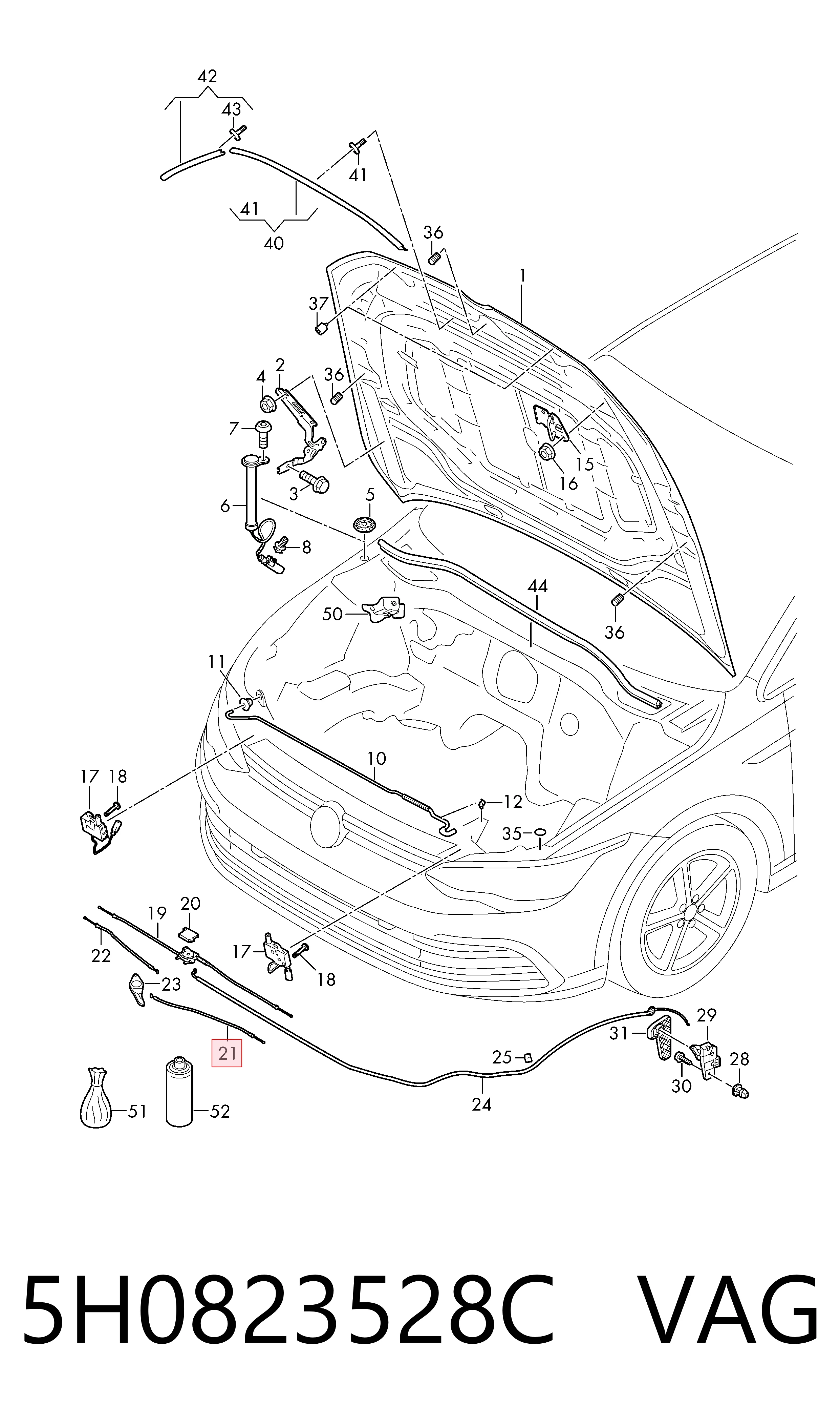  VAG 5H0823528C цена, от 29.26 USD