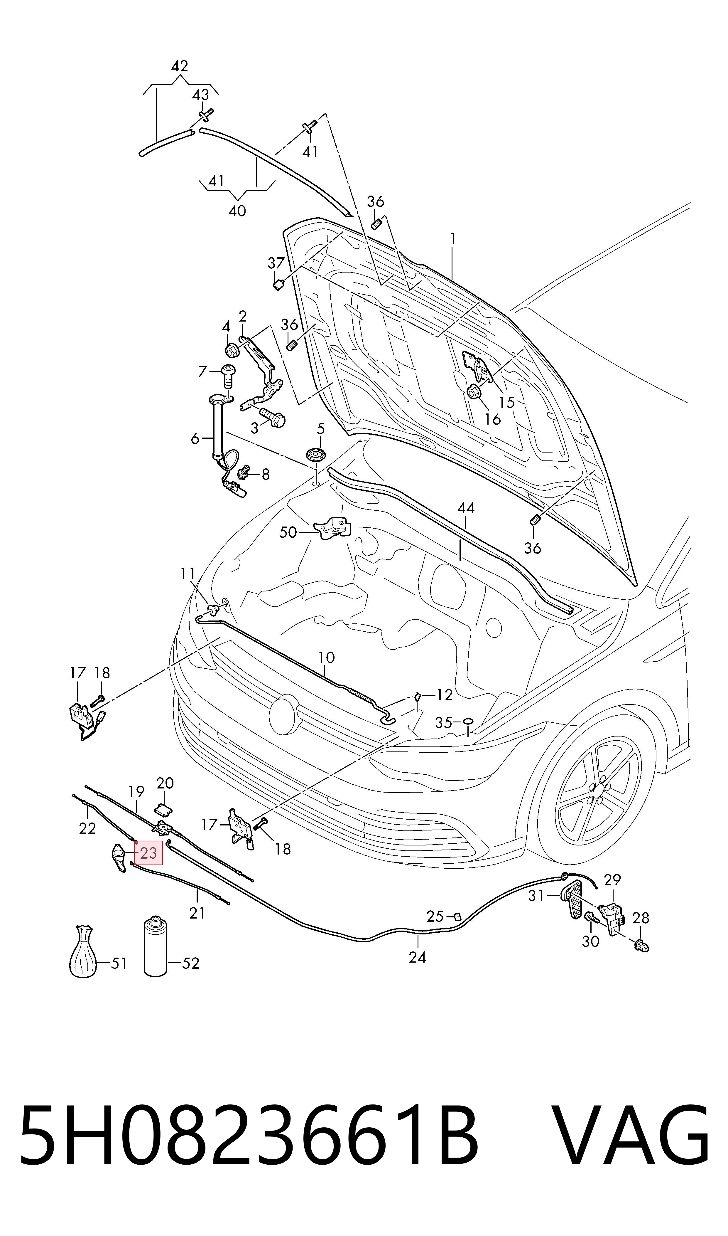  VAG 5H0823661B цена, от 12.31 USD