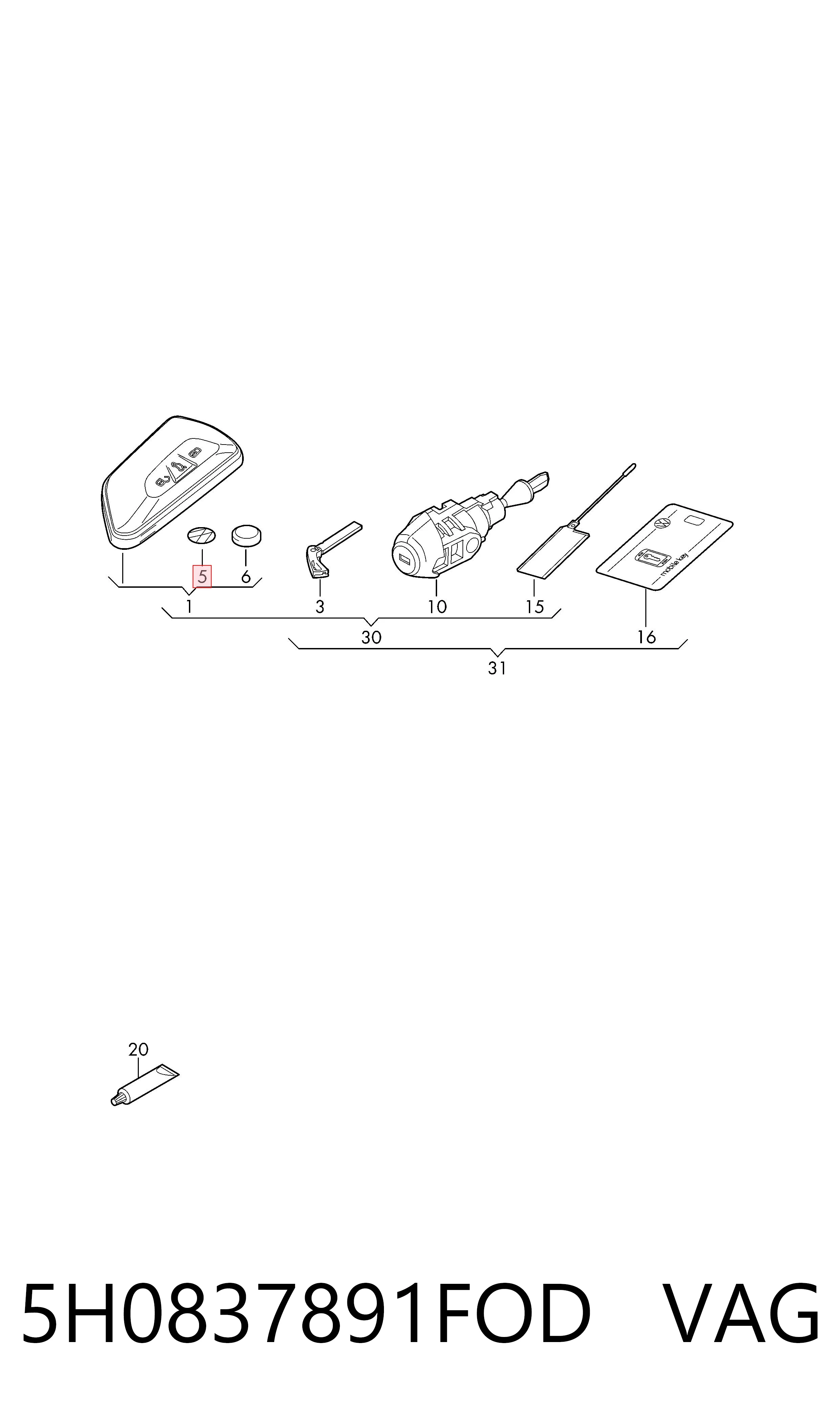 5H0837891FOD VAG 