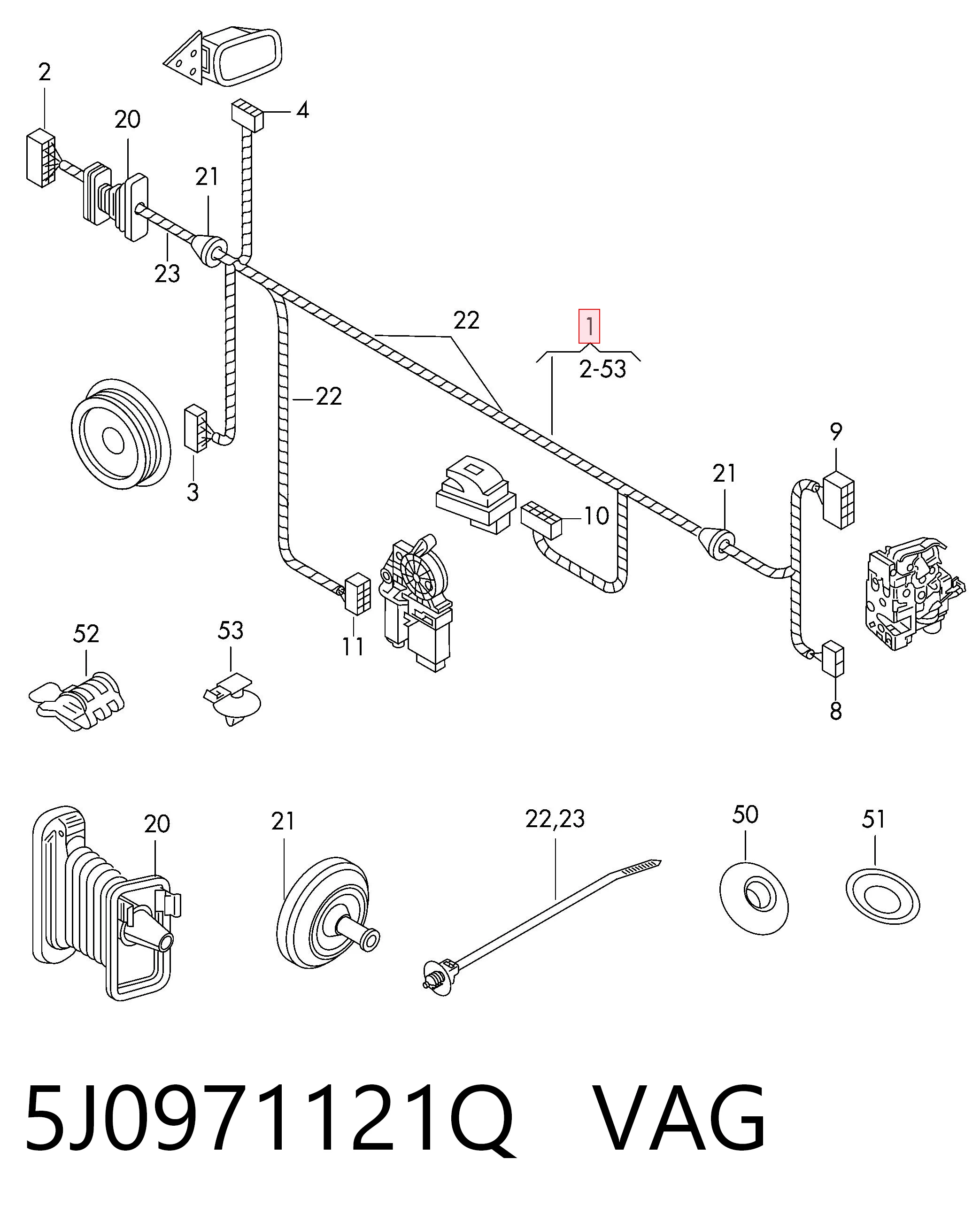 5J0971121Q VAG 