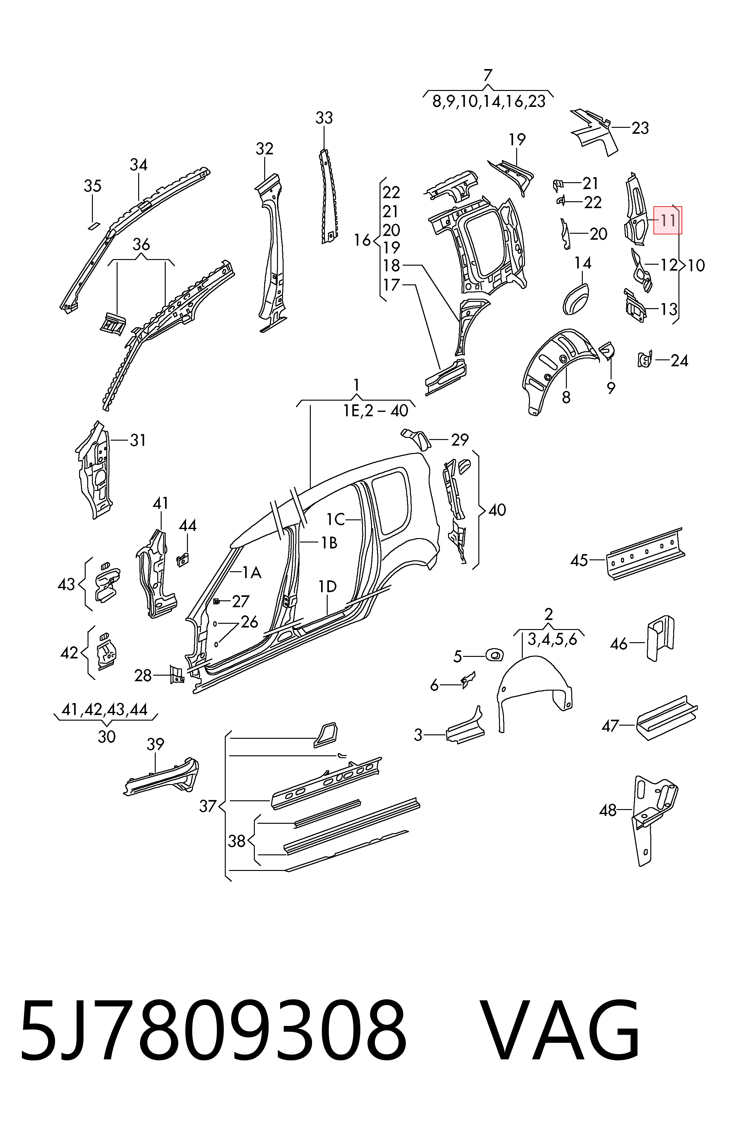 5J7809308 VAG 