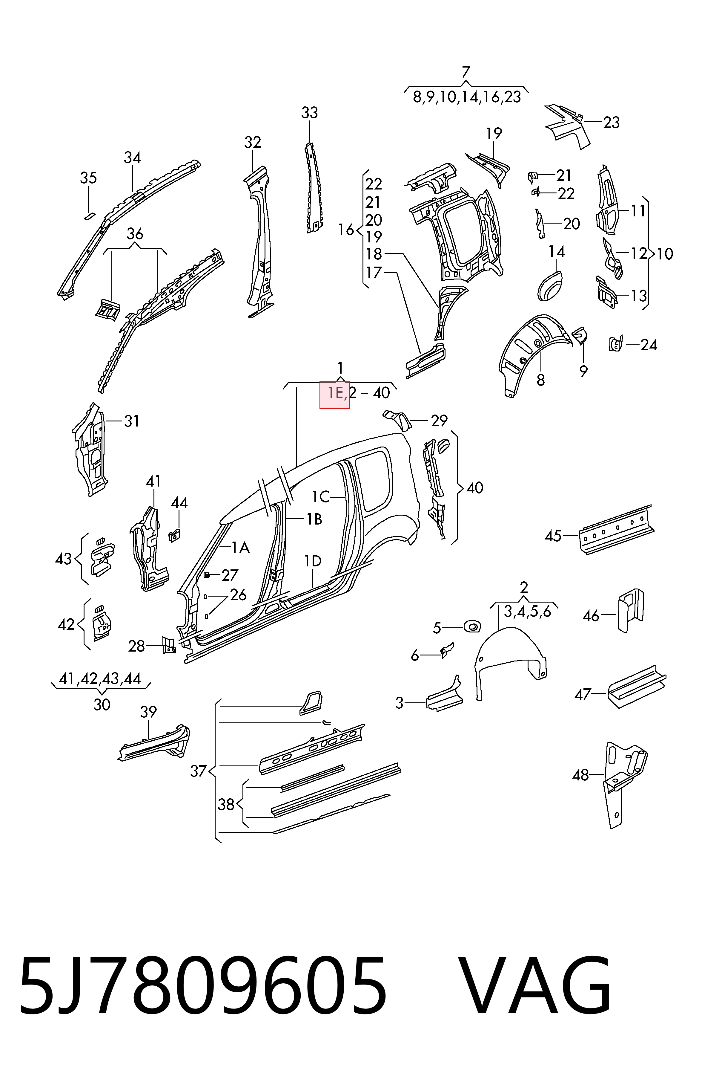 5J7809605 VAG