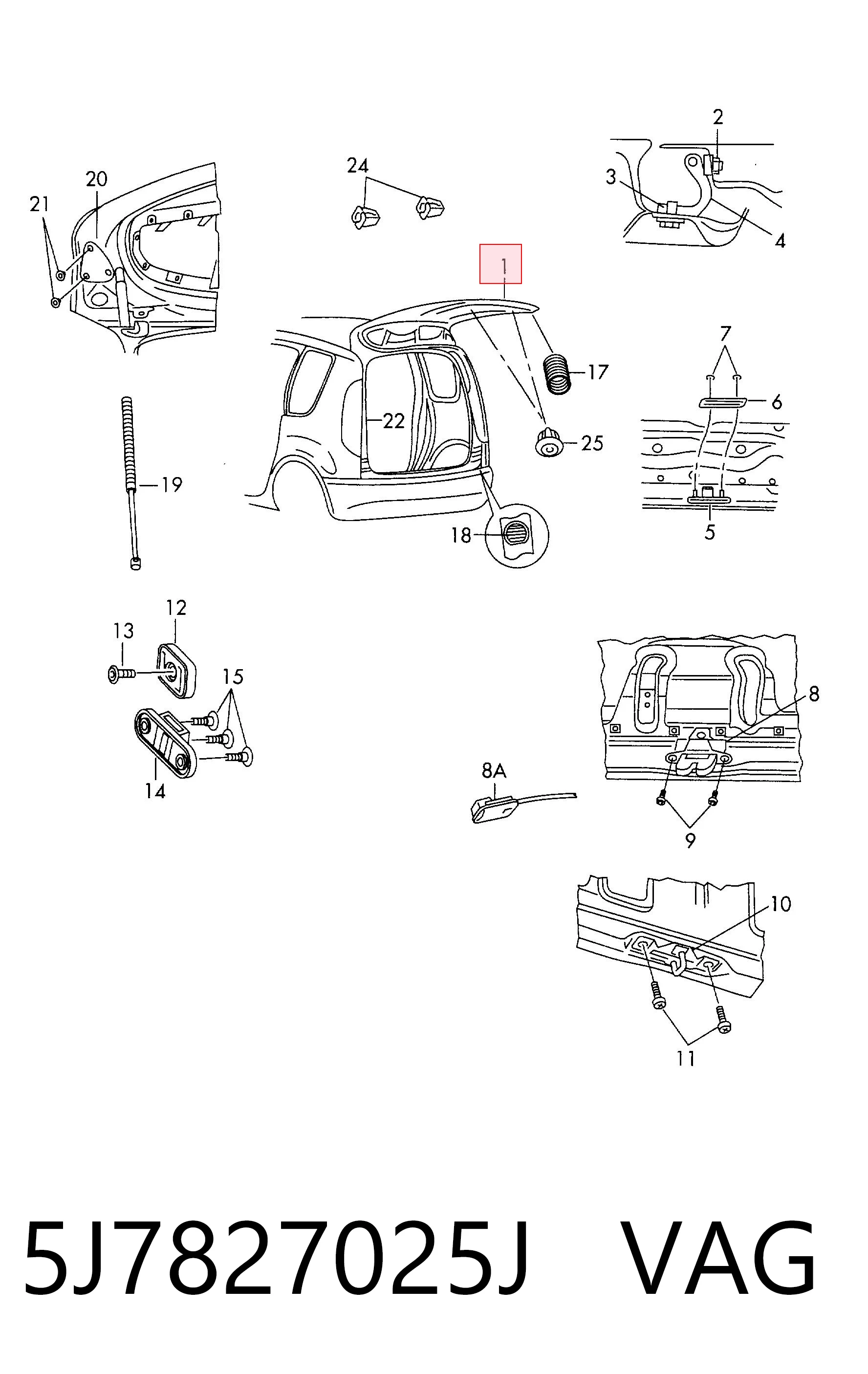 Задняя дверь на Skoda Roomster  5J7