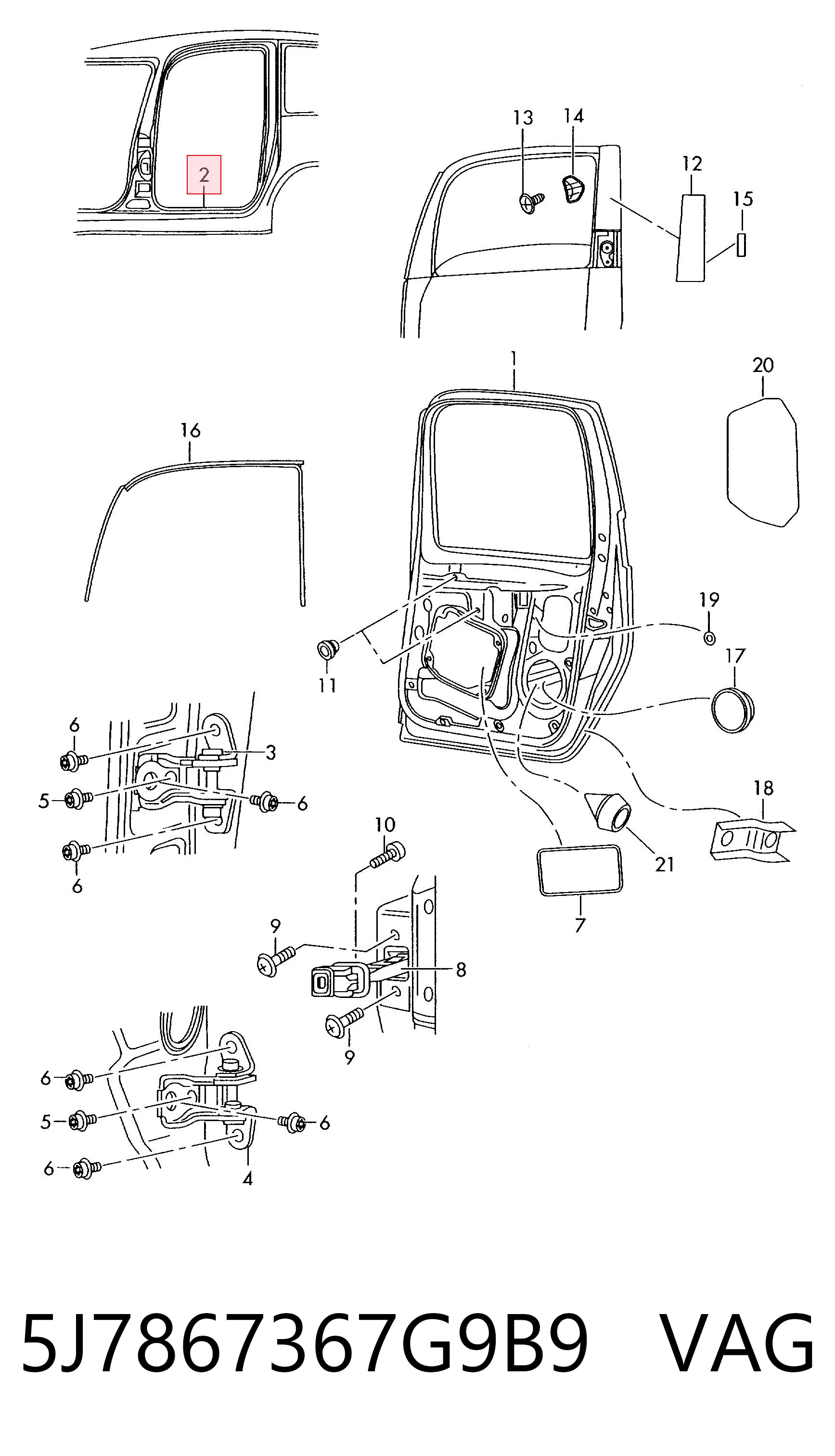 5J7867367G9B9 VAG 