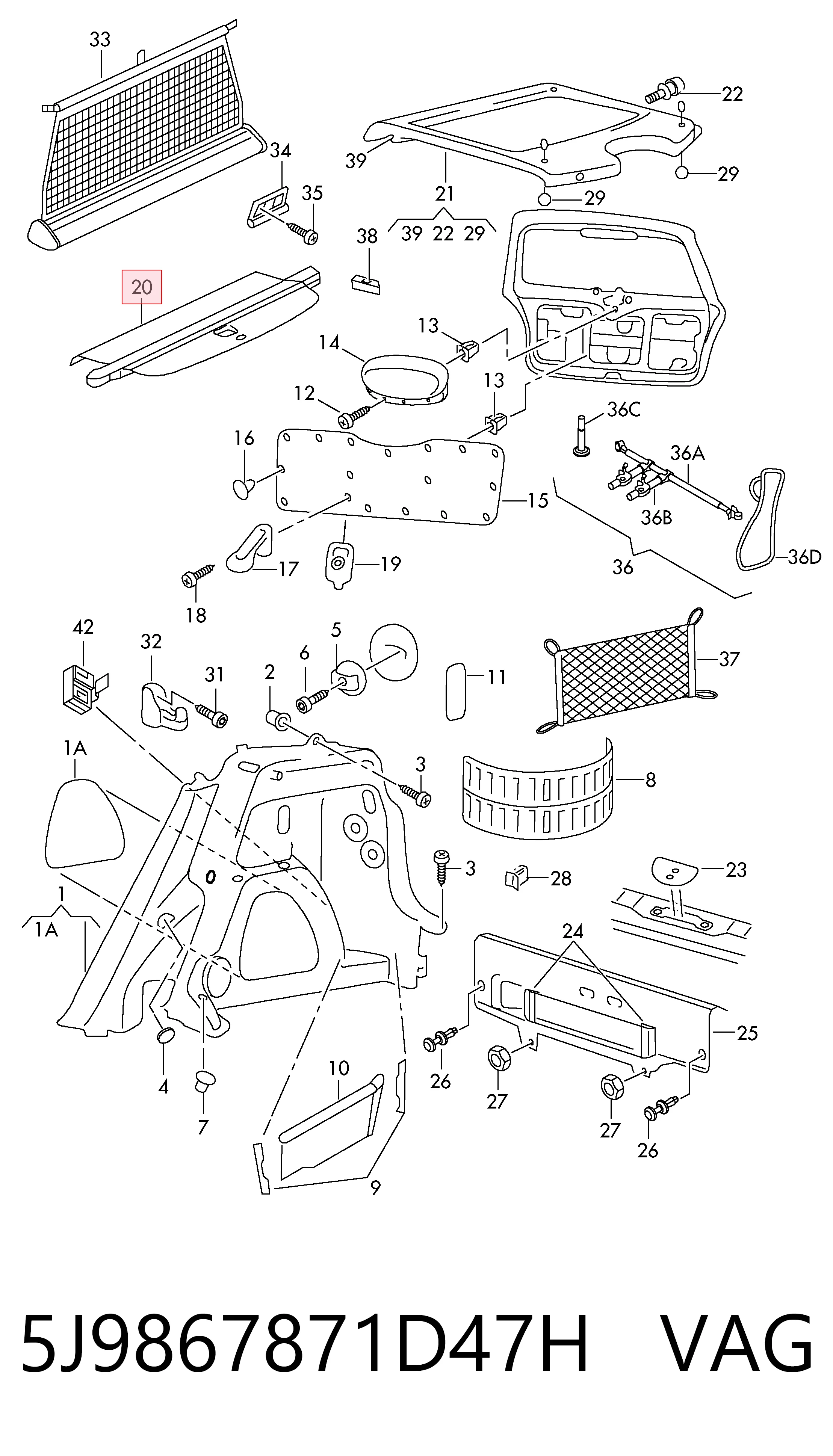 5J9867871D47H VAG 