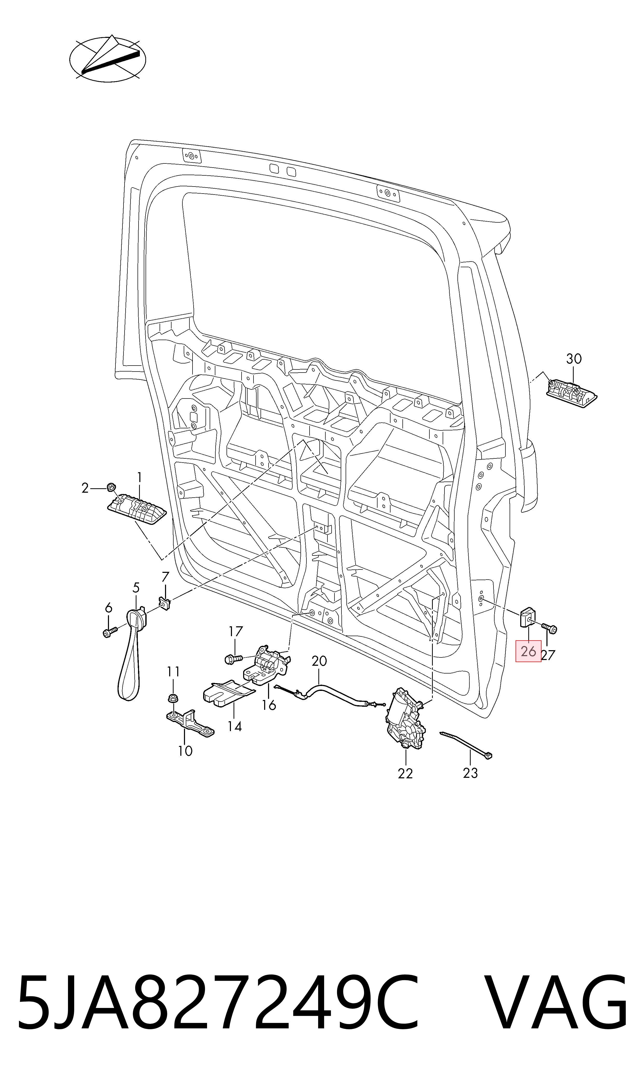 VAG 5JA827249C цена, от 12.67 USD