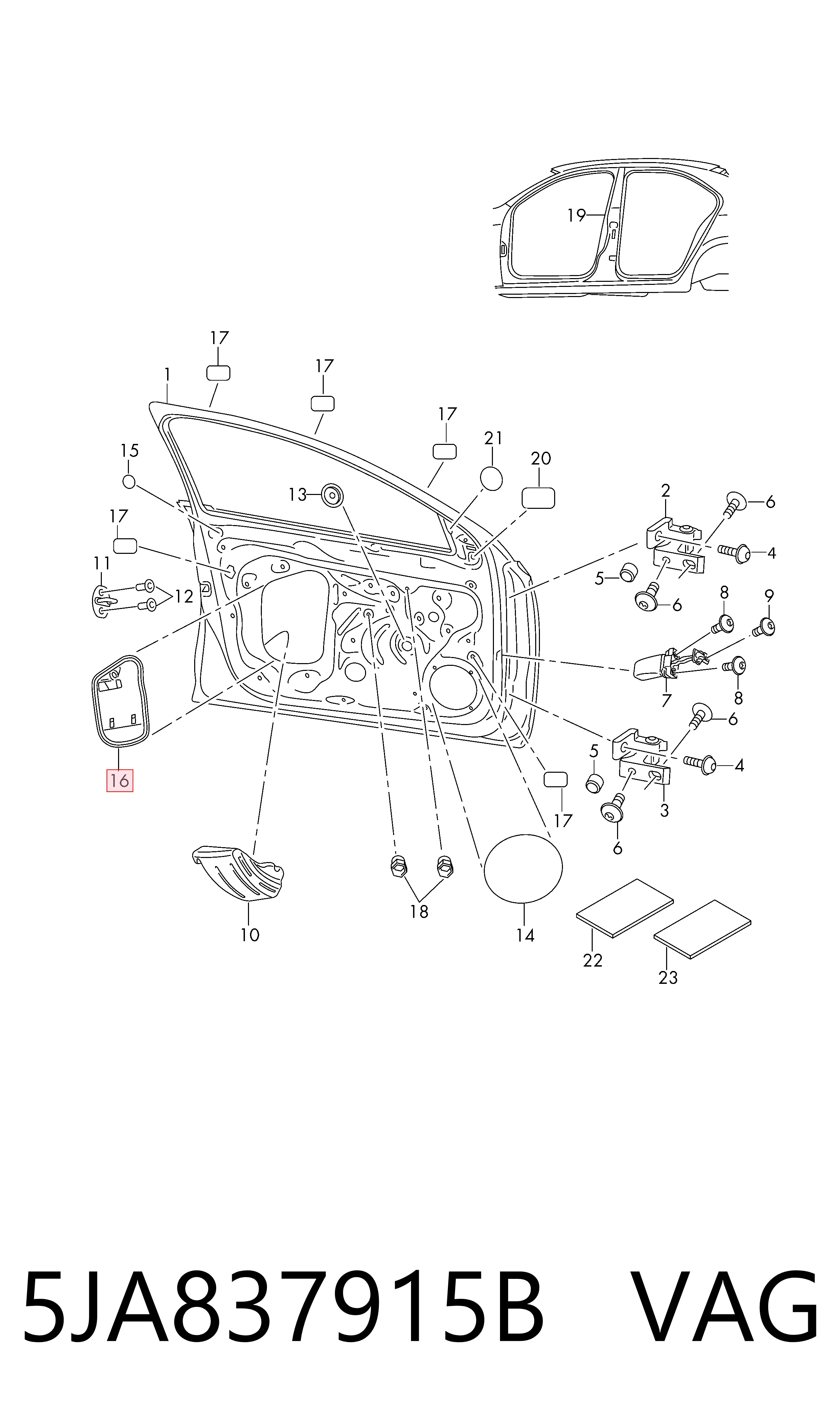 VAG 5JA837915B цена, от 5.95 USD