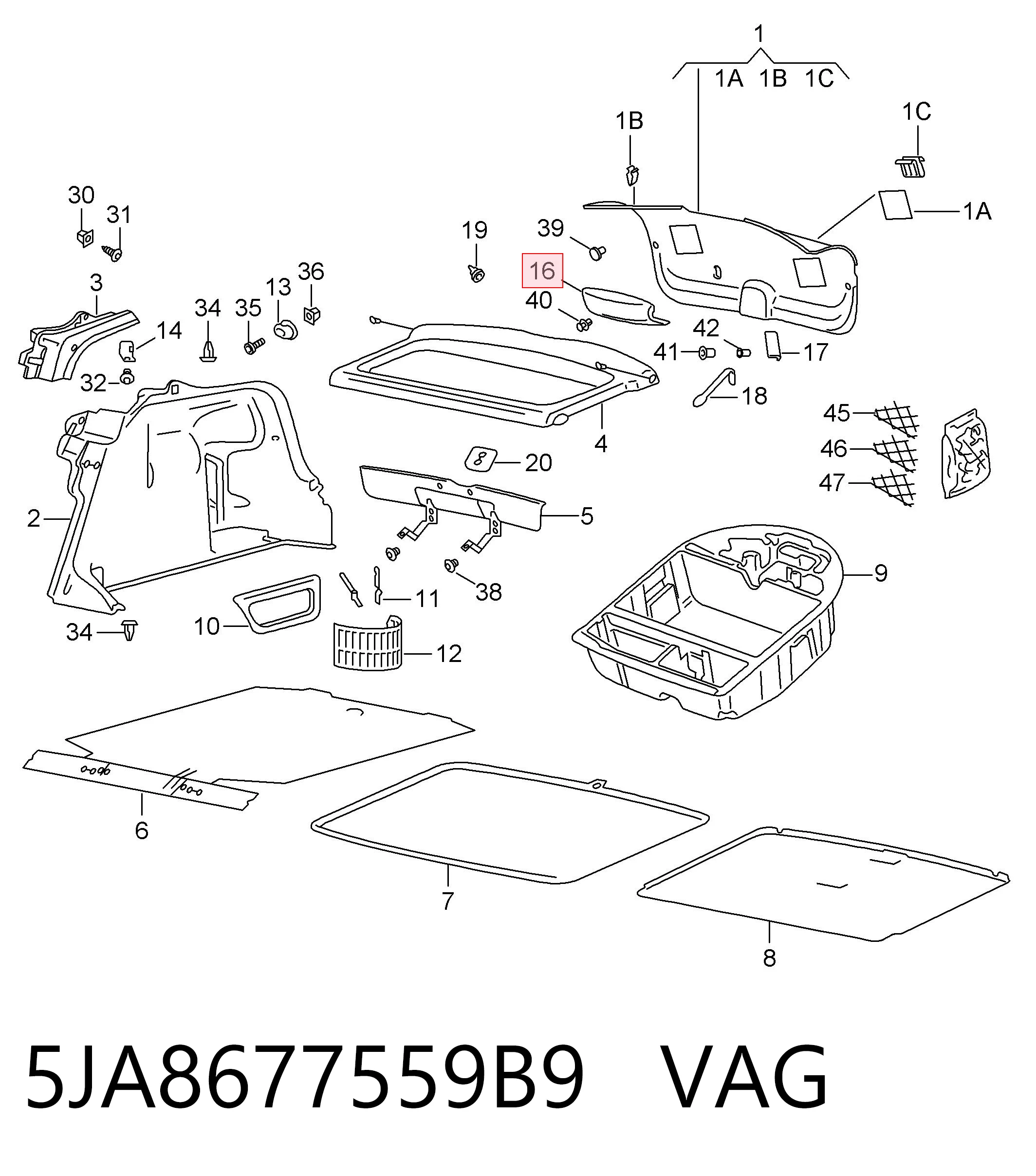  VAG 5JA8677559B9 цена, от 11.85 USD