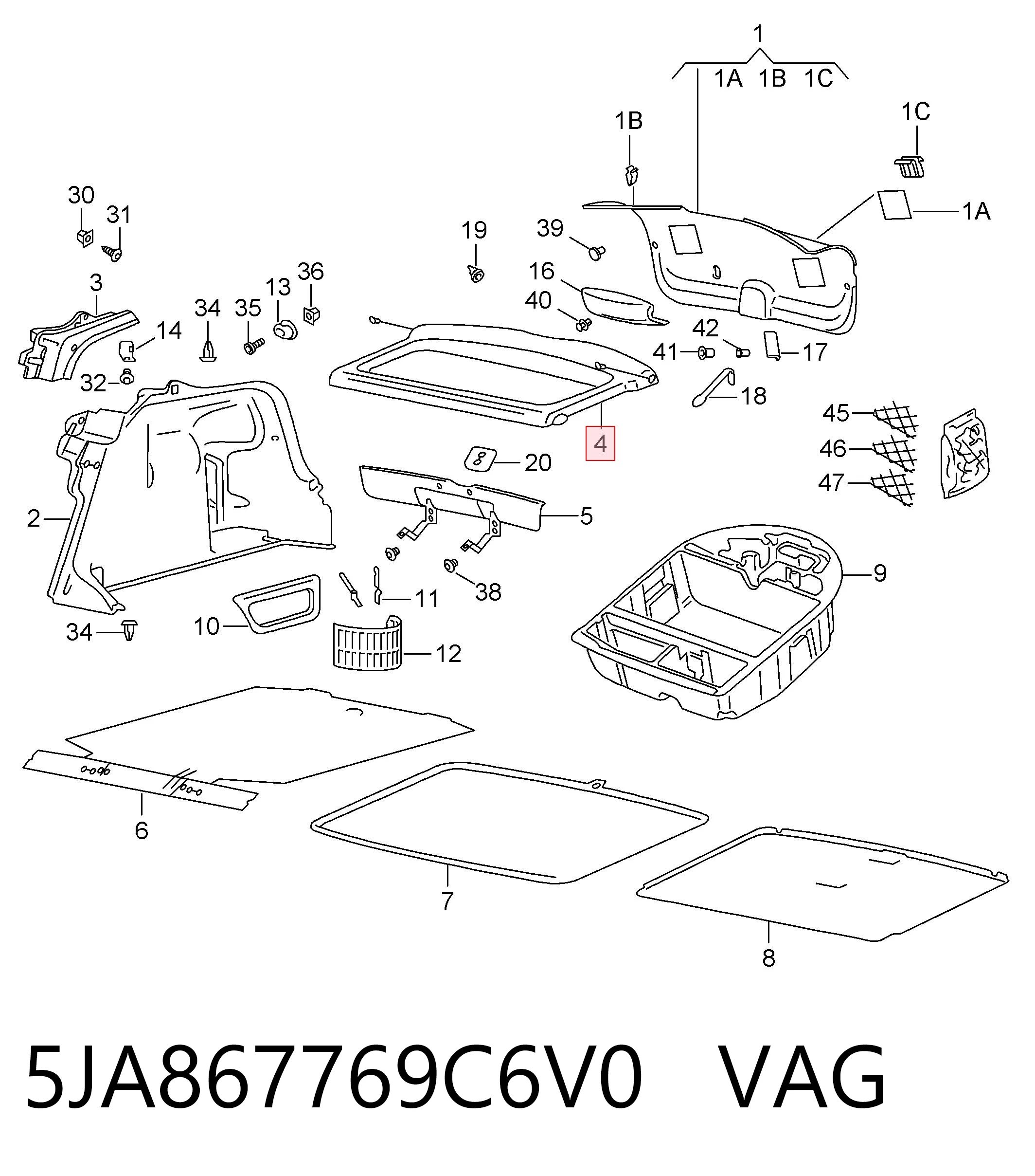  VAG 5JA867769C6V0 цена, от 126.69 USD