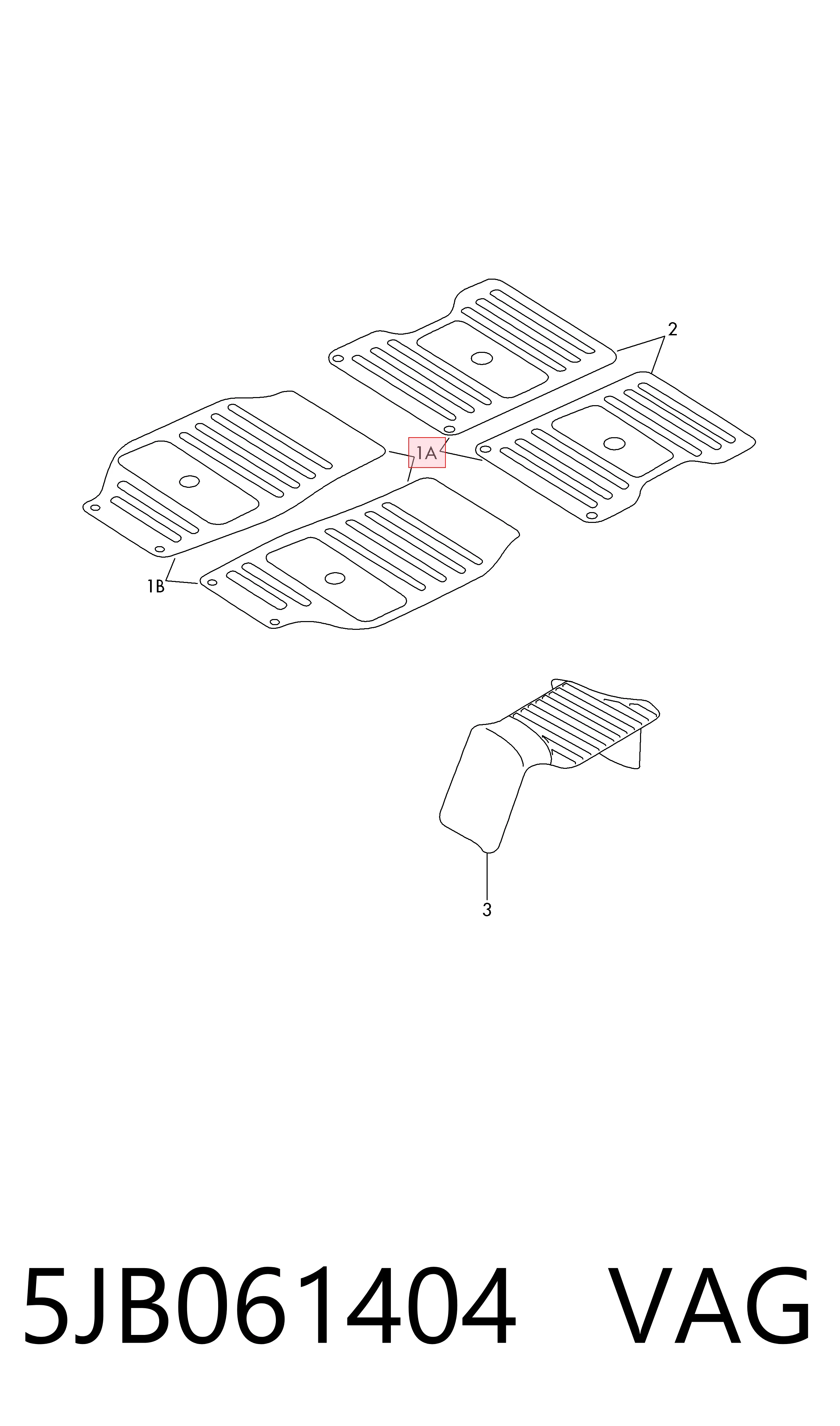 5JB061404 VAG Автоковрики