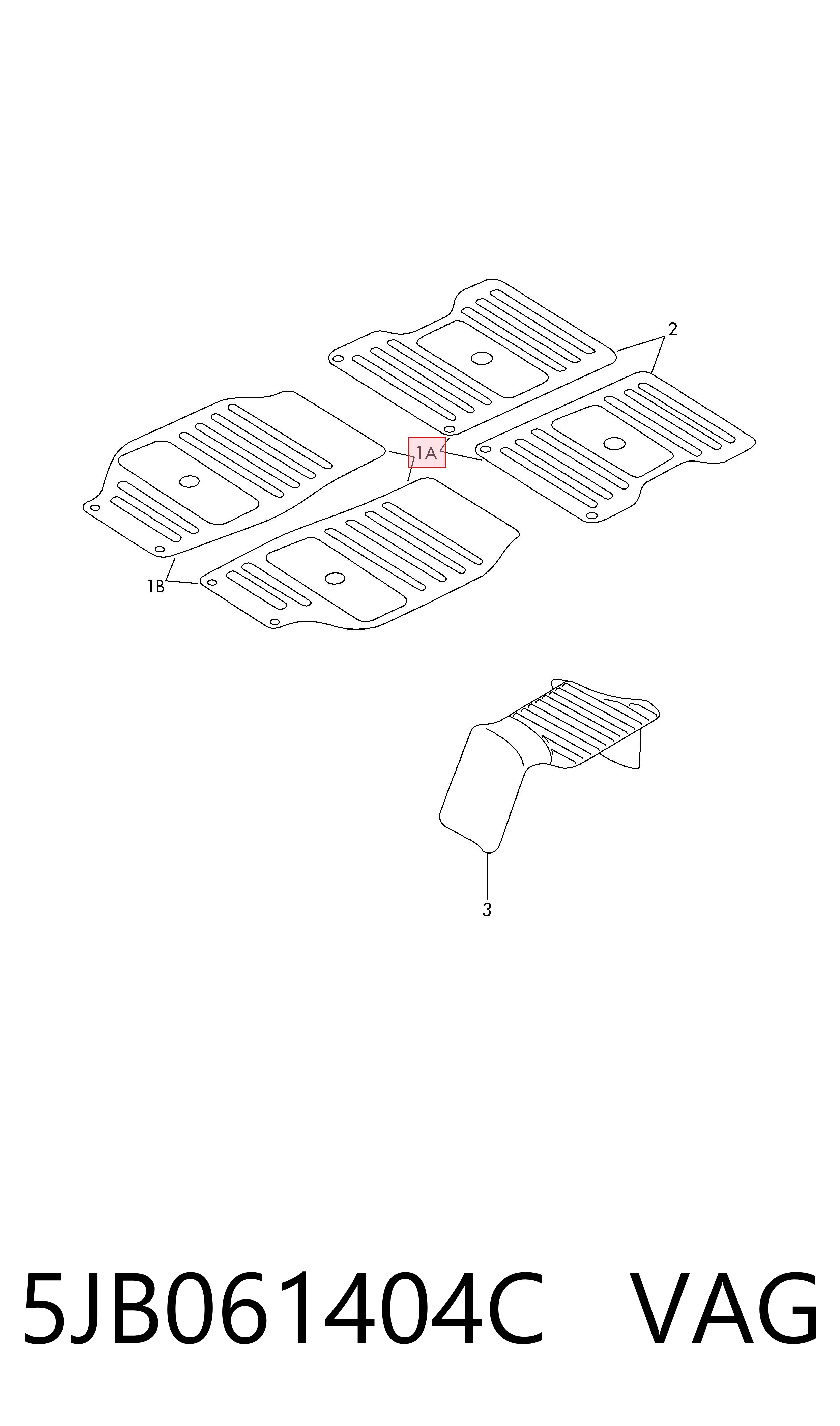 5JB061404C VAG Автоковрики