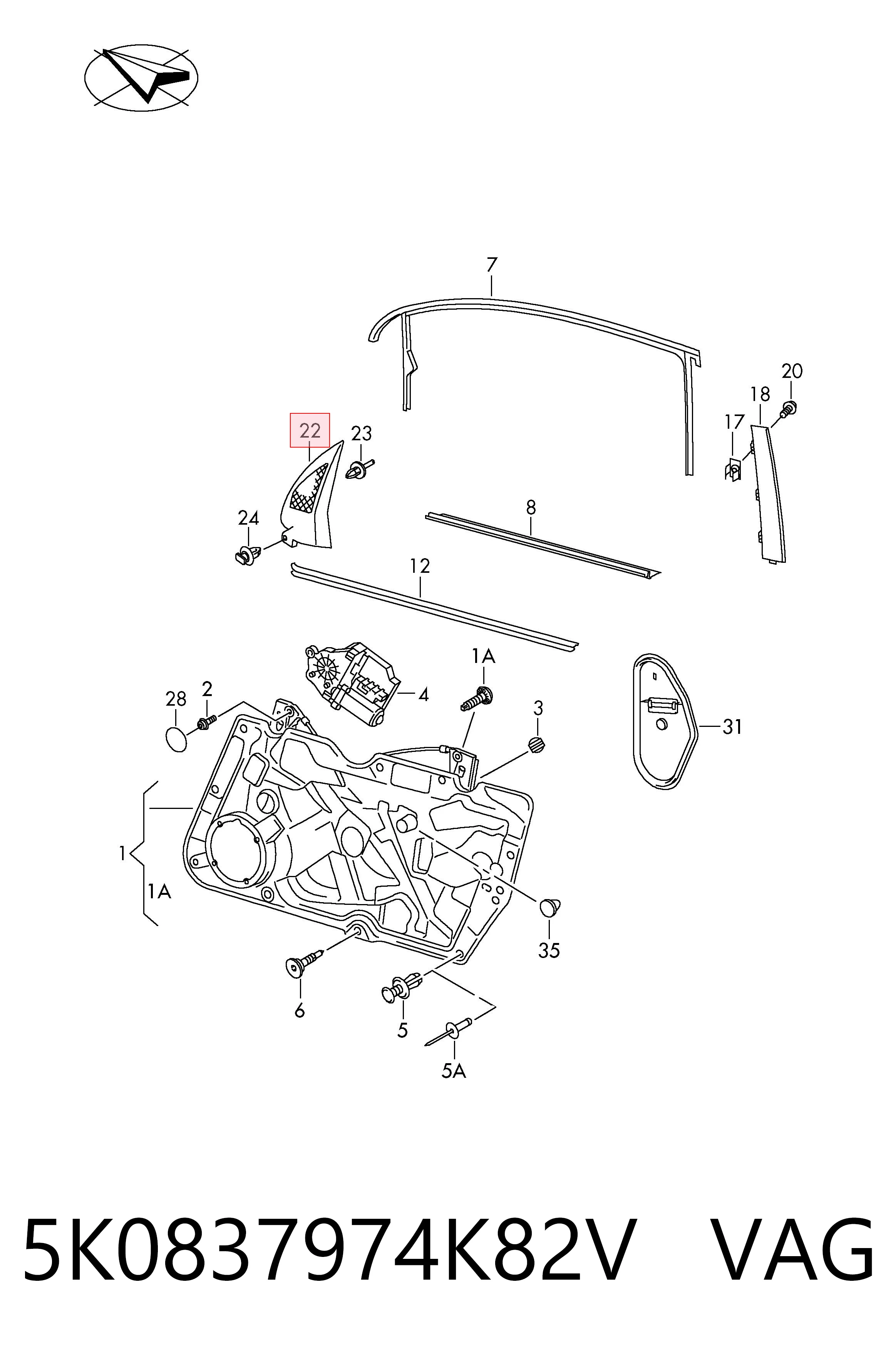5K0837974K82V VAG 
