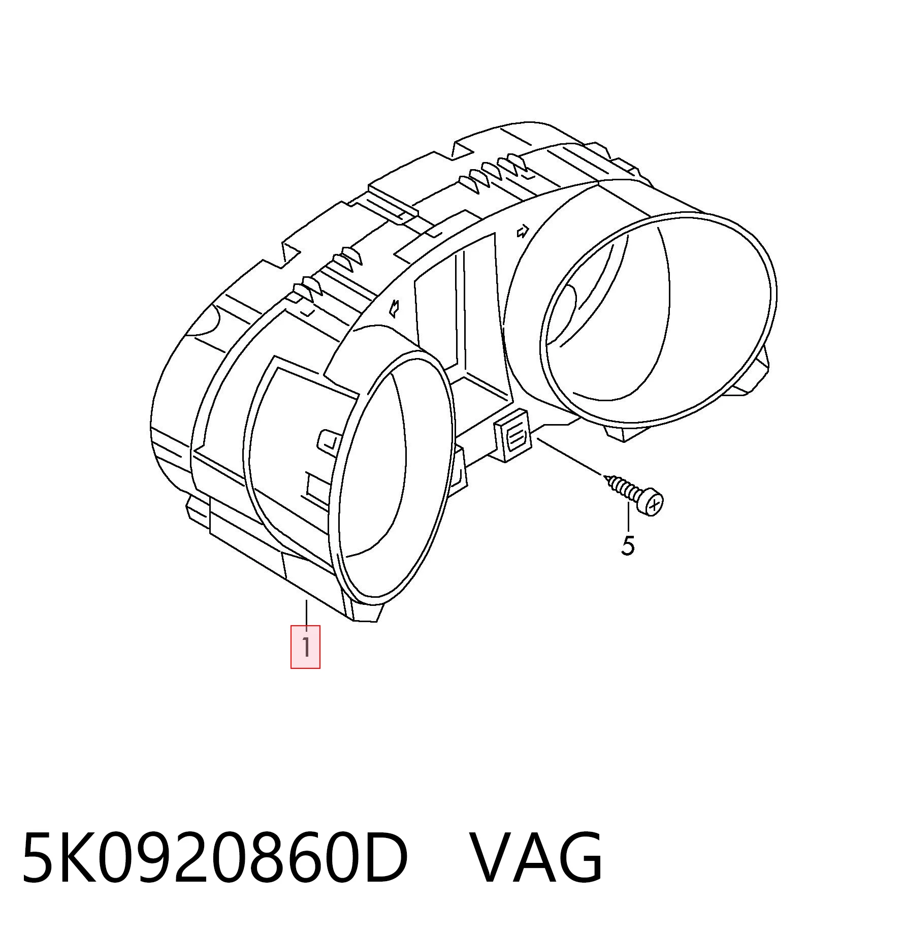 5K0920860D VAG Щиток приборов
