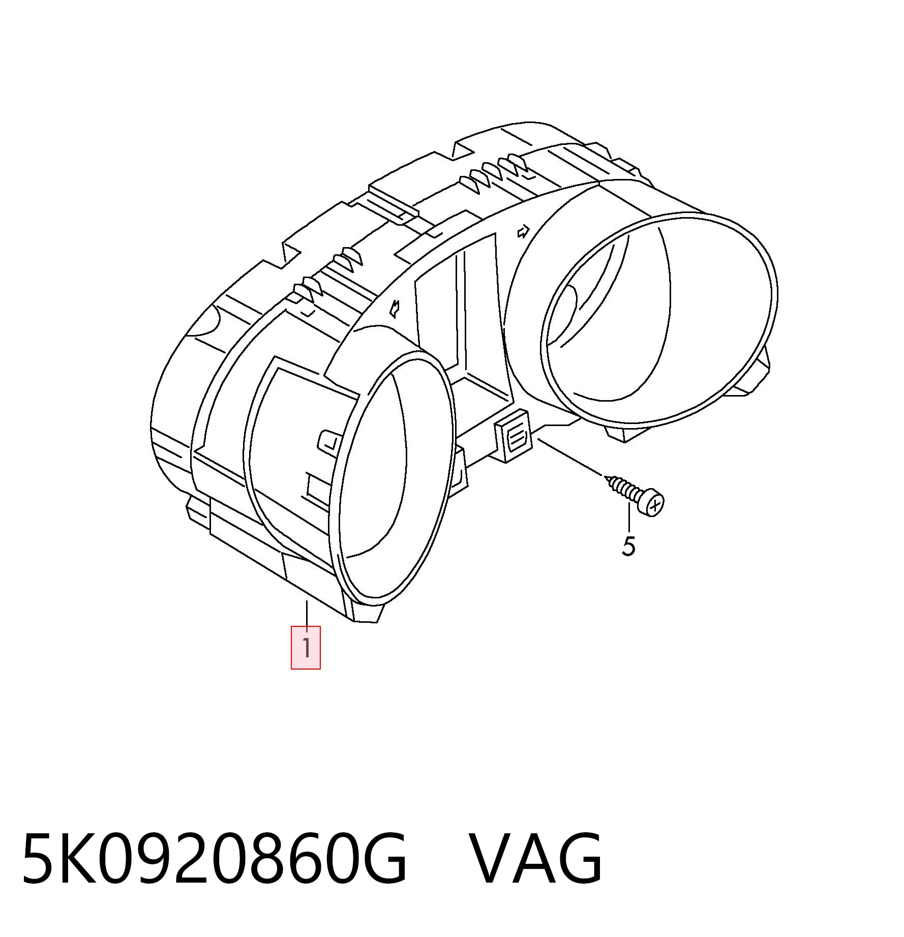 5K0920860G VAG Щиток приборов