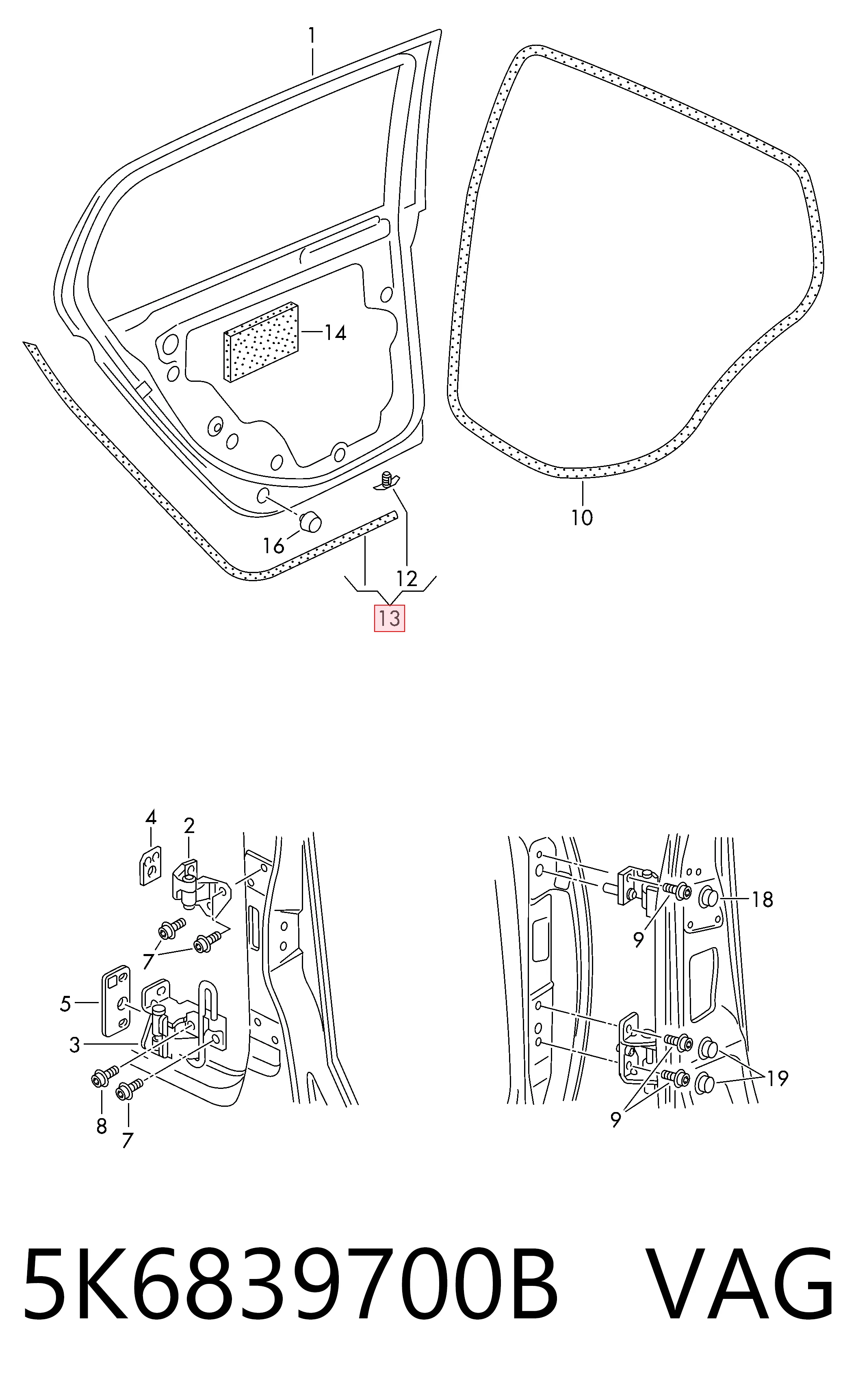5K6839700B VAG 