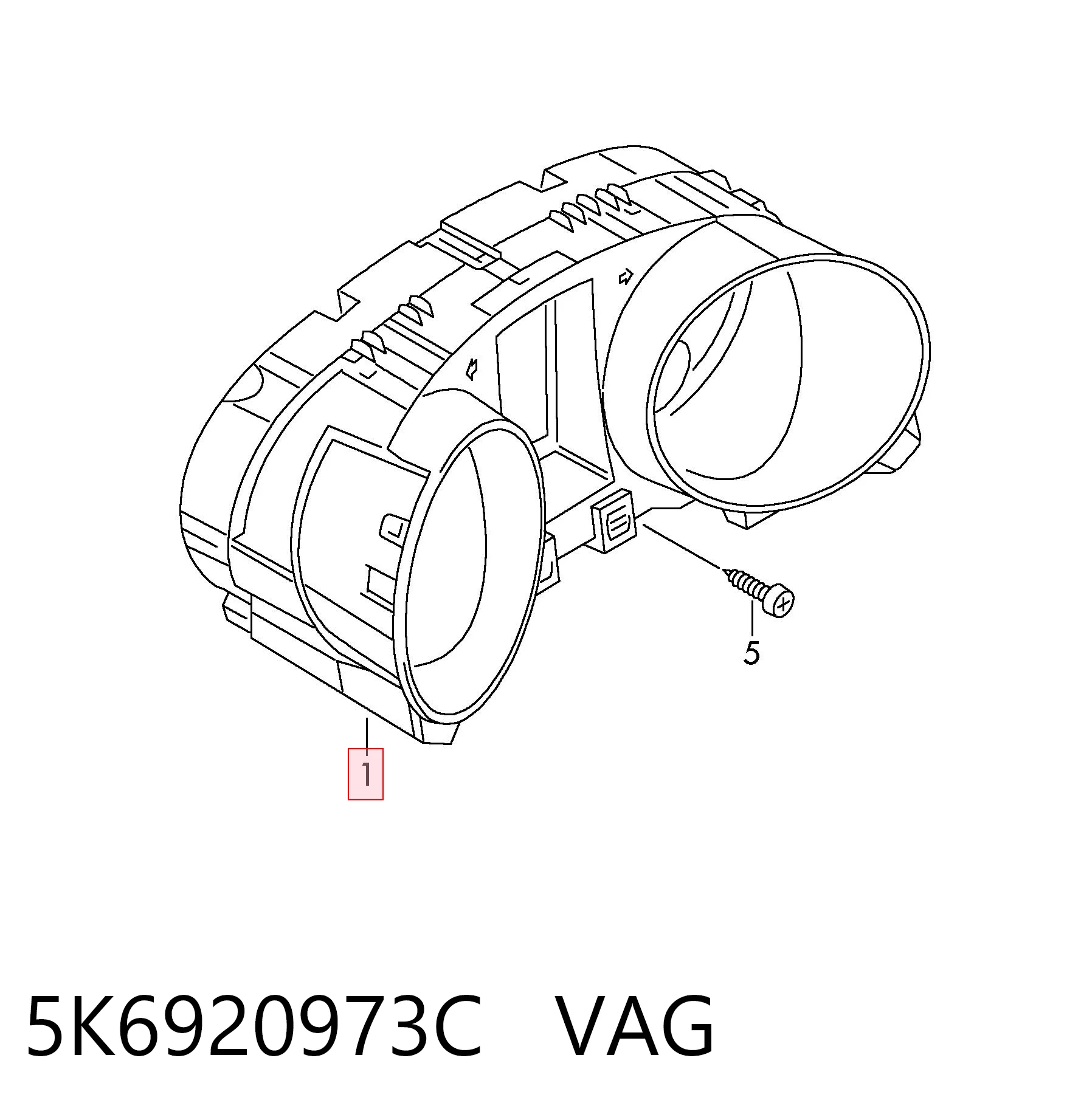 5K6920973C VAG Щиток приборов