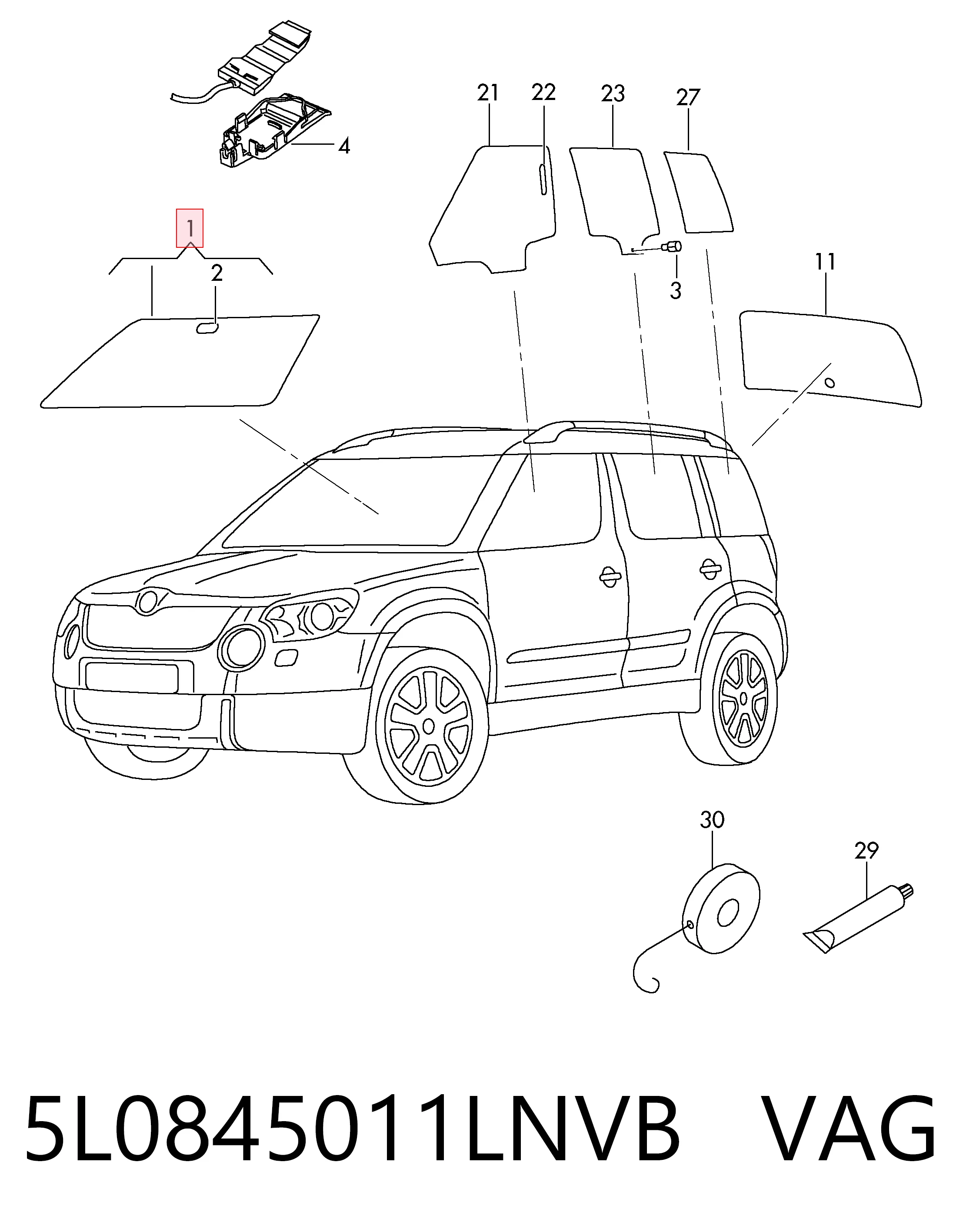 7813AGSMVWZ1T Glaspo Автостекло